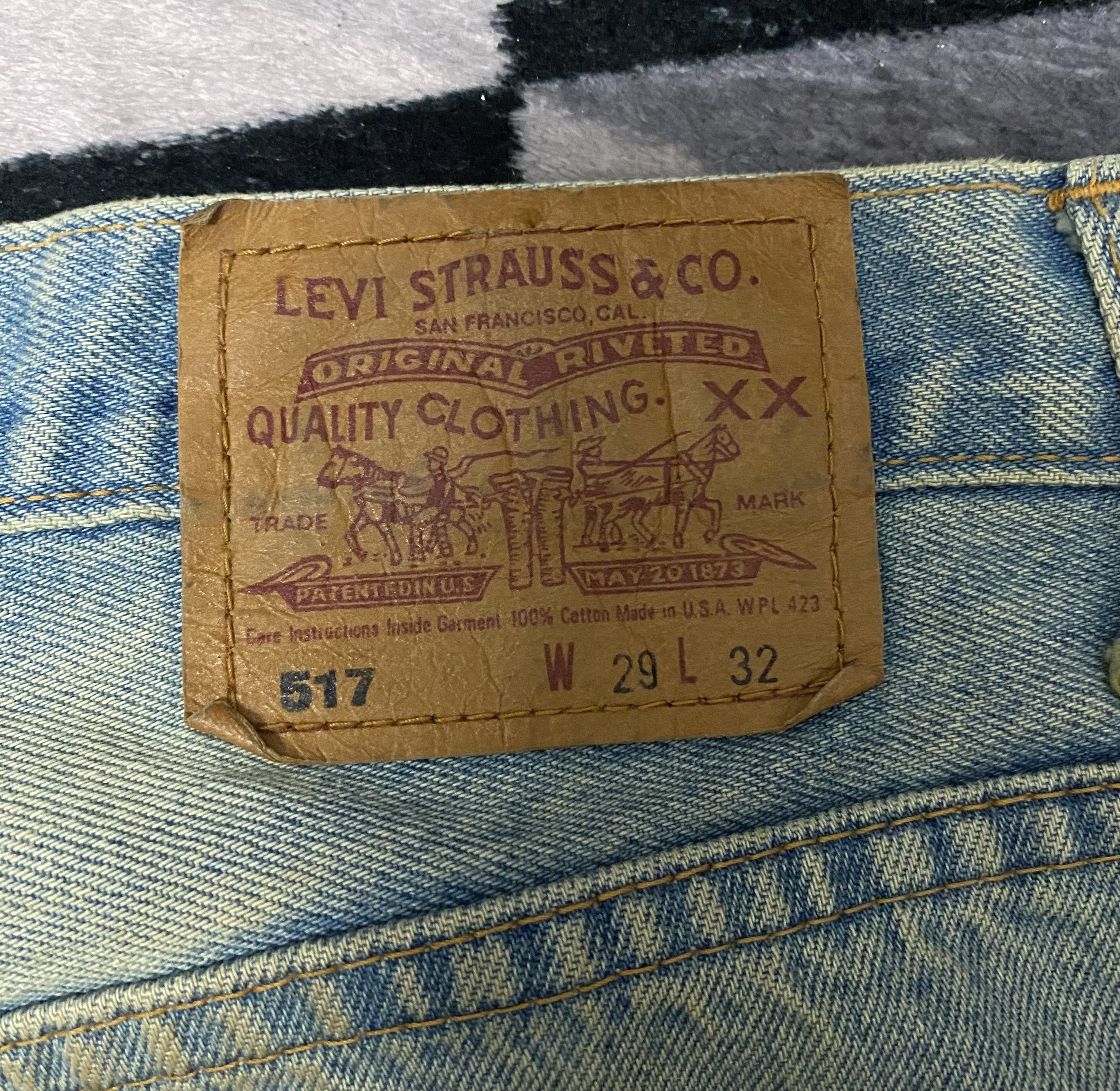 Levi's Vintage Clothing Vintage Levi’s 517 Bootcut Faded Flare Denim Jeans Size US 30 / EU 46 - 14 Thumbnail