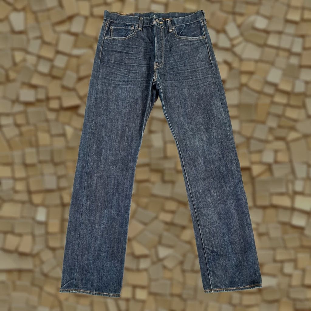 Levi's Levi's 501 Jeans Blue Regular Fit Straight Leg Button Fly Denim 34x32 Mens Vintage No 90s USA Front Pockets Comfort 100% Cotton Size US 34 / EU 50 - 1 Thumbnail