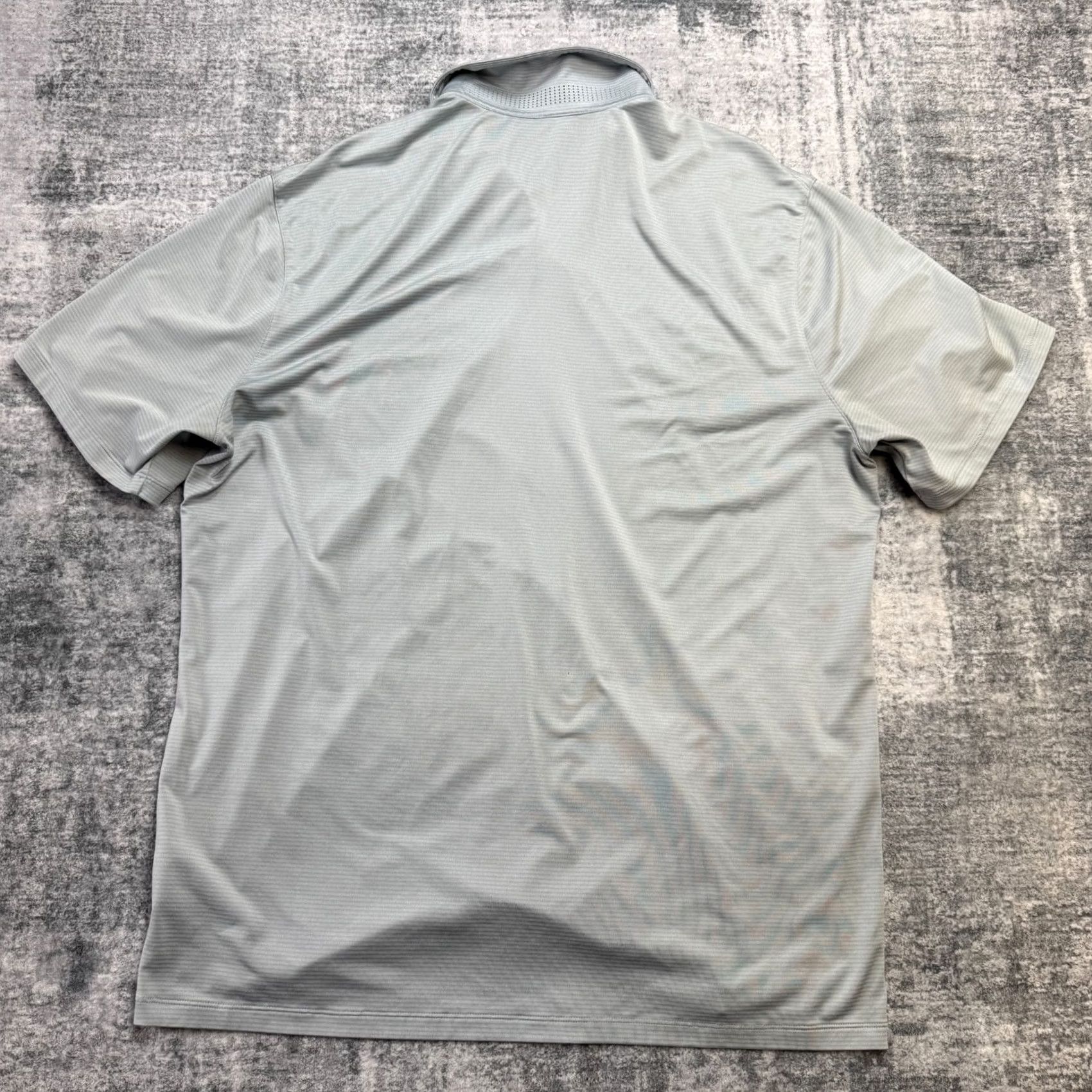 Nike Nike Tiger Woods Golf Polo Shirt Mens XL Gray Striped Snap Collar Breathable Size US XL / EU 56 / 4 - 5 Thumbnail