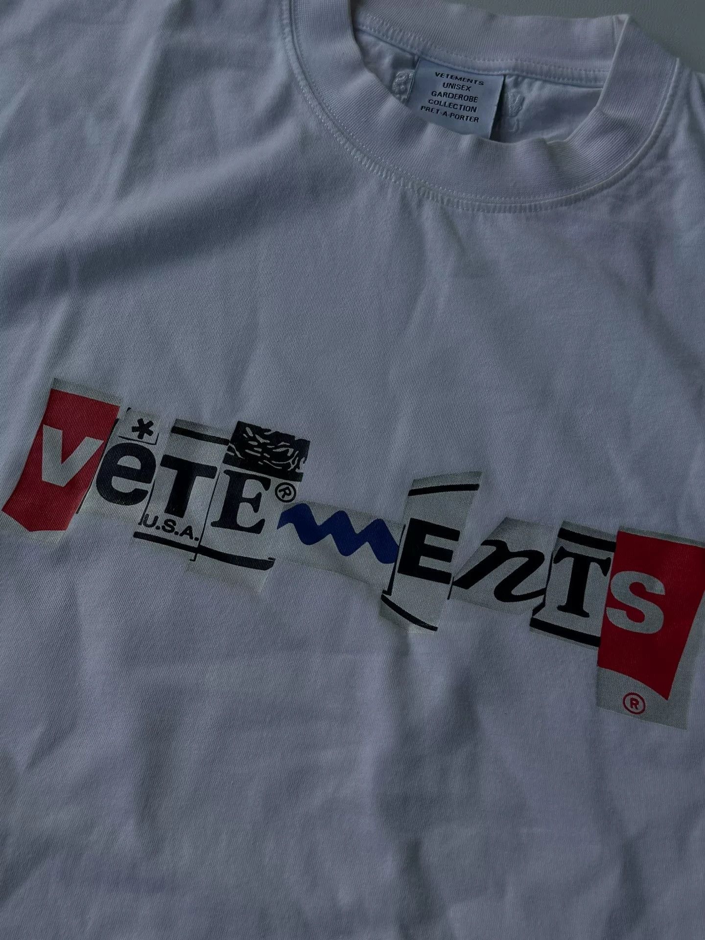 Vetements VETEMENTS Classic White Short-Sleeve T-Shirt Size US S / EU 44-46 / 1 - 2 Thumbnail