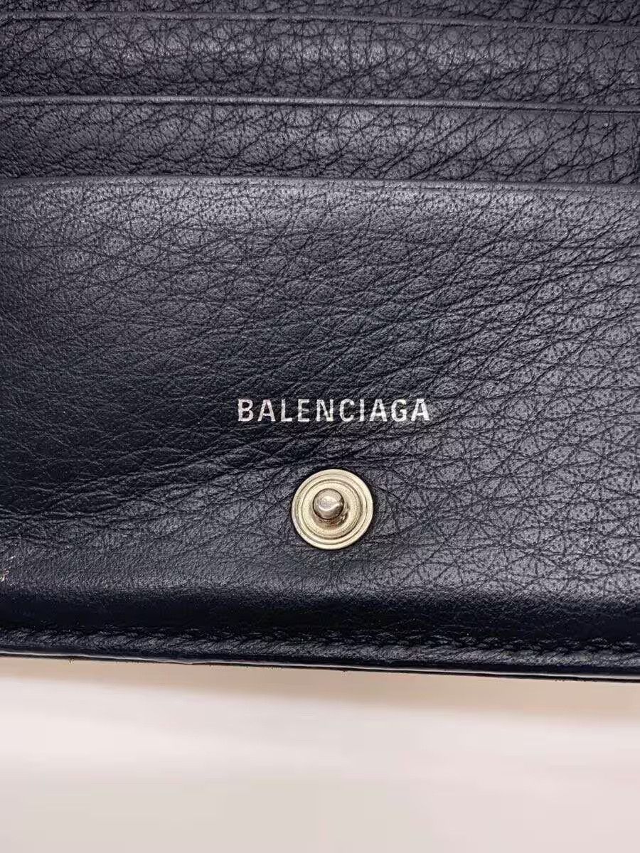 Balenciaga Balenciaga Leather Bi-Fold Wallet Black Size ONE SIZE - 3 Thumbnail