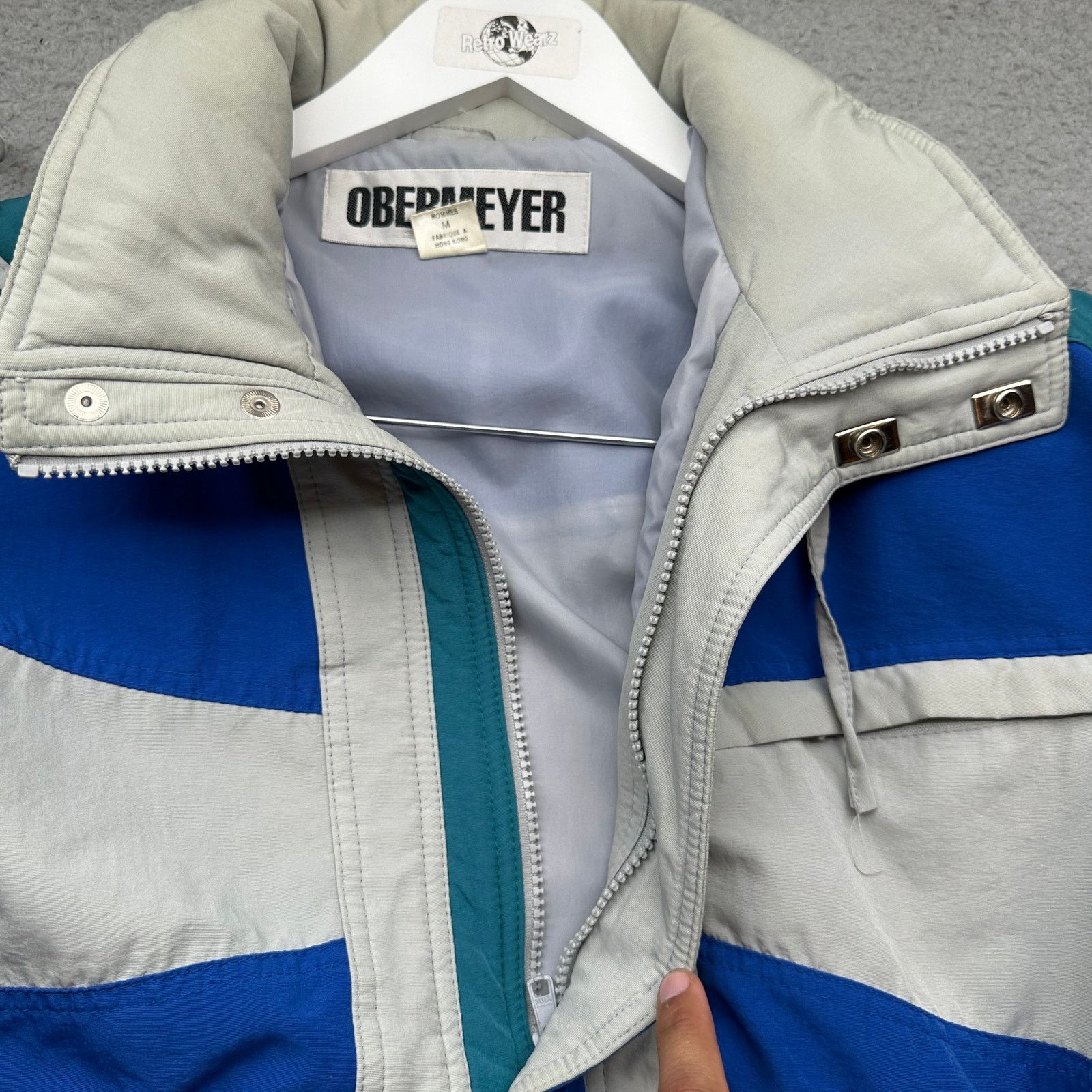 Obermeyer VTG 90s Obermeyer Endeavor 1/2 Zip Anorak Windbreaker Medium Size US L / EU 52-54 / 3 - 13 Thumbnail