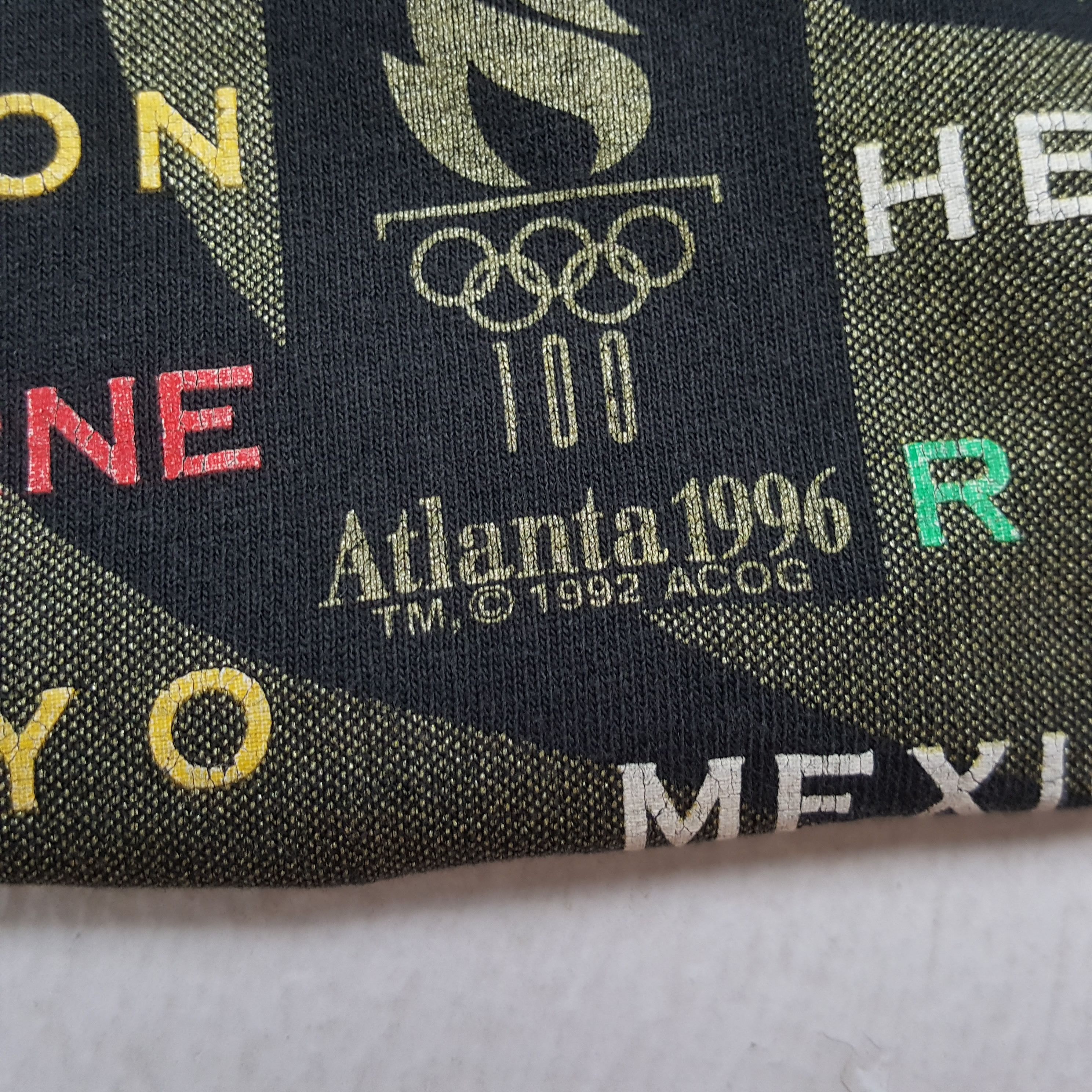 USA Olympics × Vintage OLYMPICS ATLANTA 1996 Vintage Tshirt Size US L / EU 52-54 / 3 - 8 Thumbnail