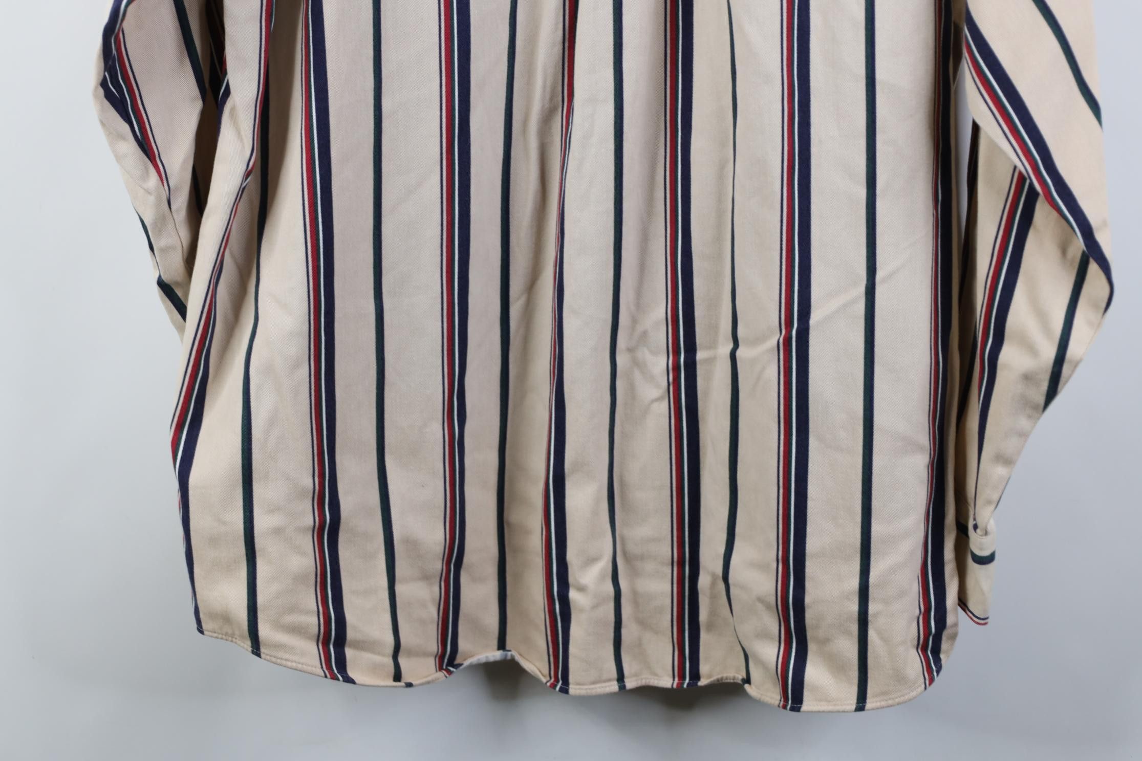Vintage Vintage 90s Streetwear Tailoring Striped Button Down Shirt Size US XL / EU 56 / 4 - 10 Thumbnail