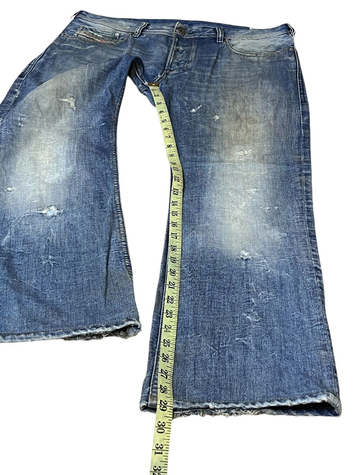 Diesel SICK🔥DIESEL LTD ZATINY MUD DISTRESSED MADE IN ITALY JEANS Size US 35 - 18 Thumbnail