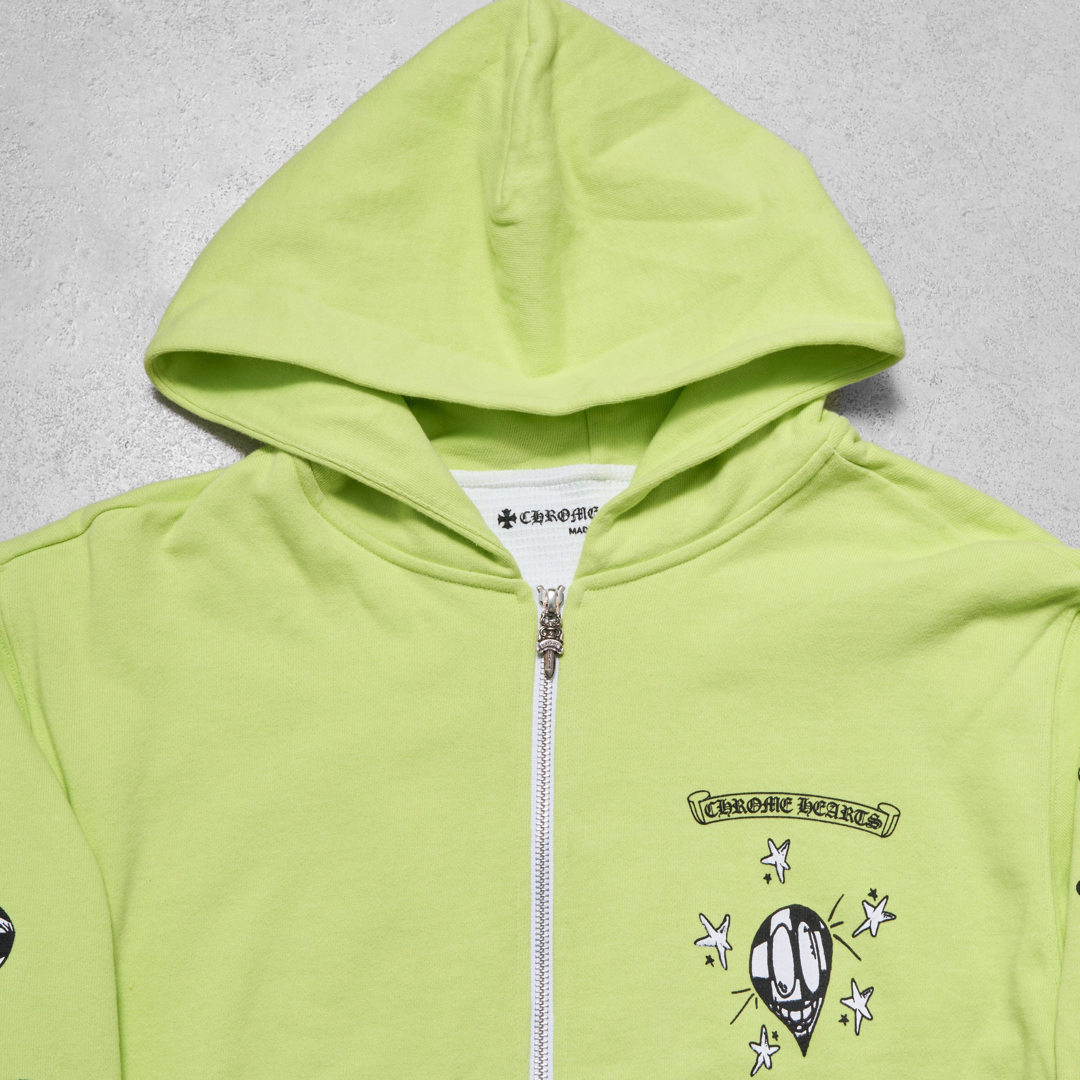 Chrome Hearts CHROME HEARTS Matty Boy Link Zip Hoodie Lime Size US S / EU 44-46 / 1 - 4 Thumbnail