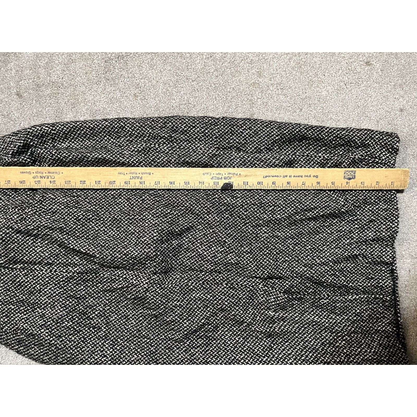 Ralph Lauren VINTAGE Lauren Ralph Lauren Skirt Women 8 Gray Wool Knee Length Pencil 90s Preppy Lined Slit Dry Clean Only Size 30" / US 8 / IT 44 - 4 Thumbnail