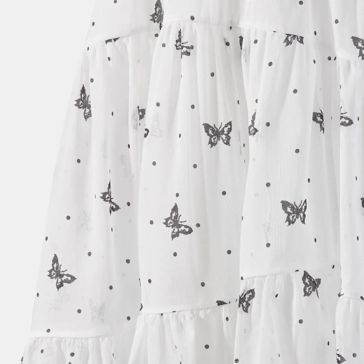 Dior o1w1db10225 Butterfly Cotton Skirt in White Size 28" / US 6 / IT 42 - 3 Thumbnail