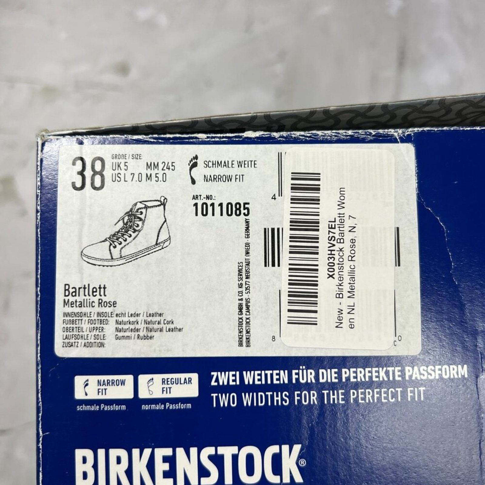 Birkenstock Birkenstock Bartlett Metallic Rose Leather High Top NEW Size US 7 / IT 37 - 2 Thumbnail