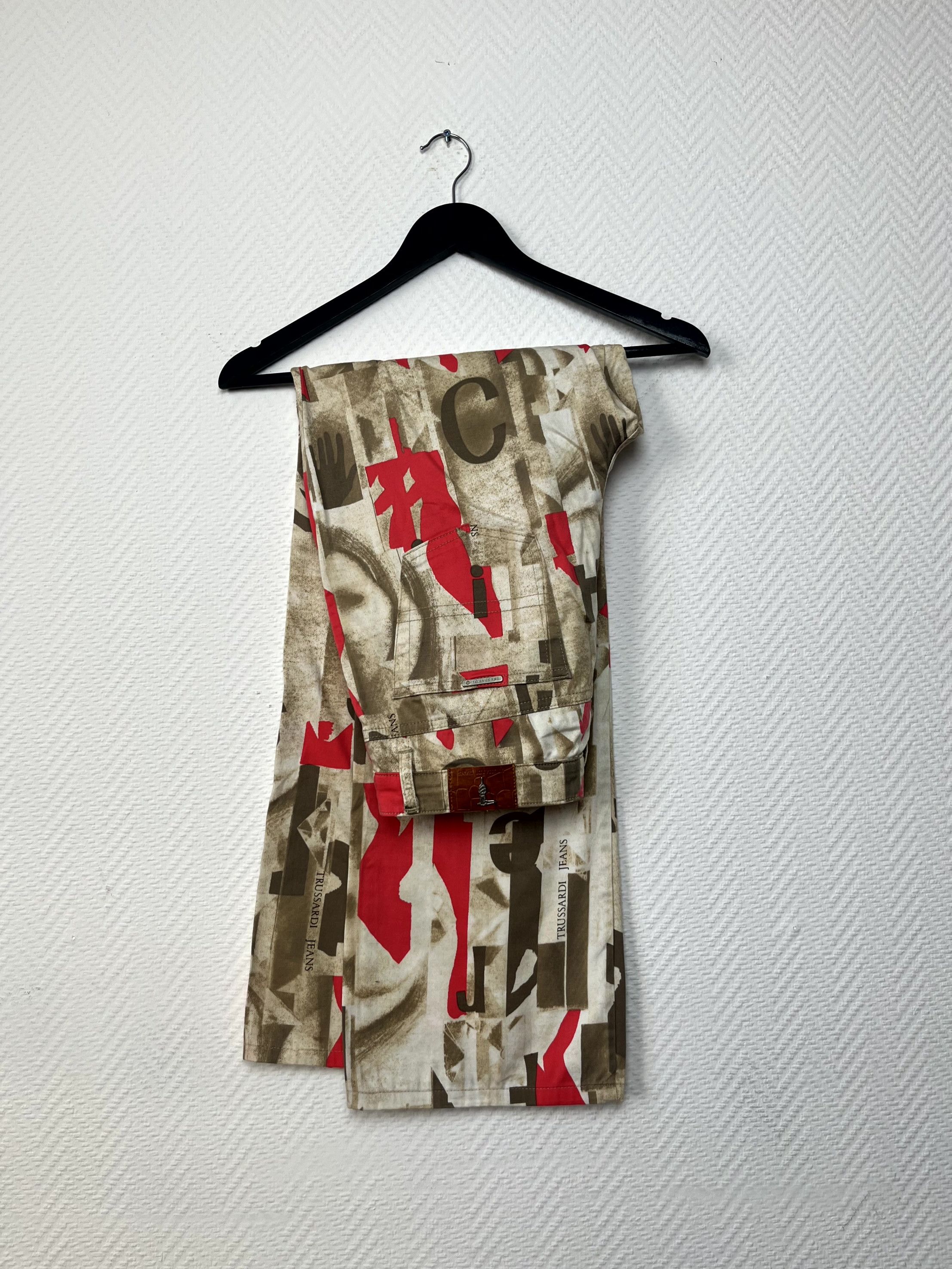 Trussardi Y2K Trussardi Abstract Pants Straight Pink Jeans Size 32 Size 32" / US 10 / IT 46 - 13 Thumbnail