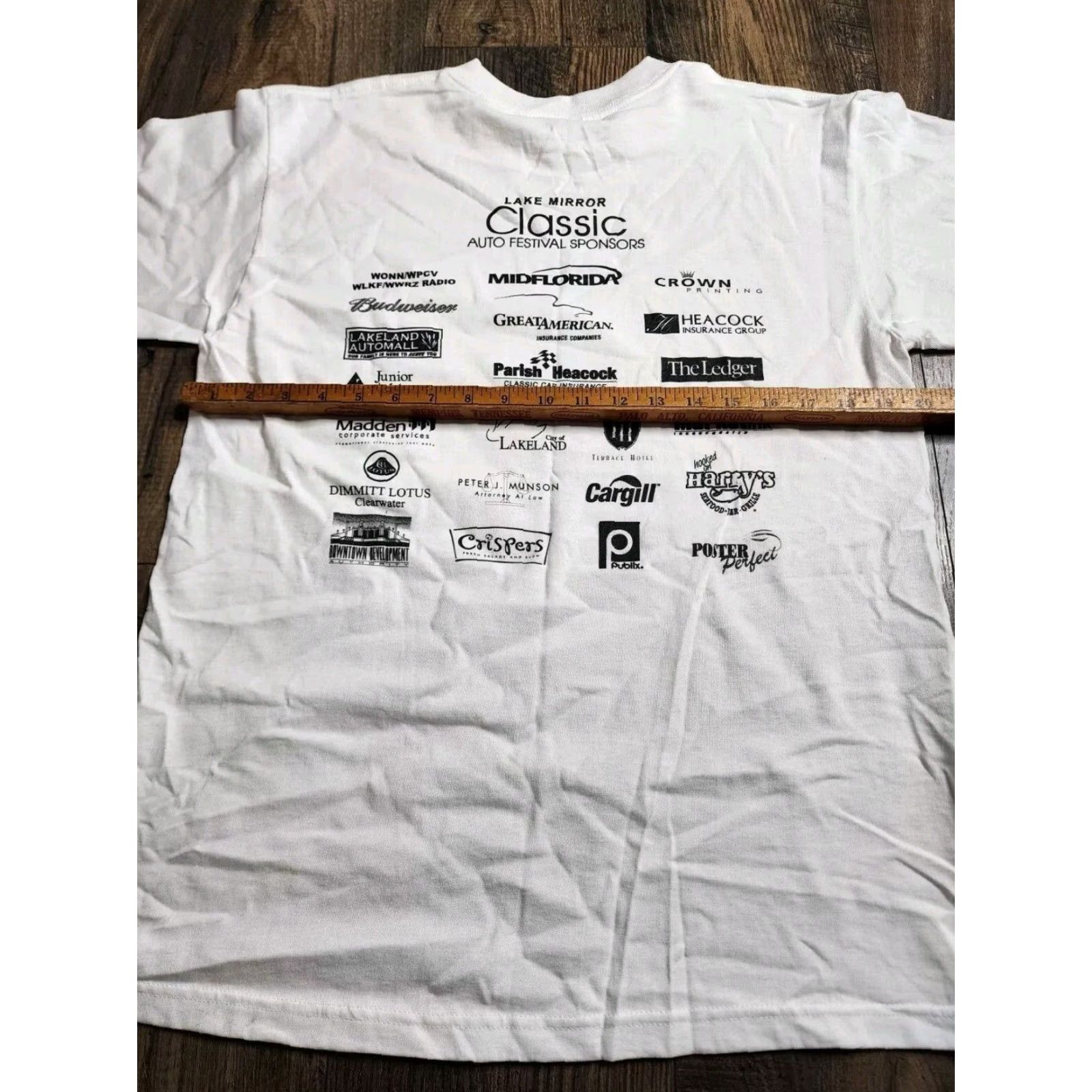 Anvil VINTAGE Anvil 90s Lake Mirror Auto Festival Classic T-Shirt Men’s M White Double Sided Size US M / EU 48-50 / 2 - 3 Thumbnail