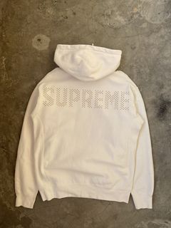 Supreme studded hot sale hoodie fw18