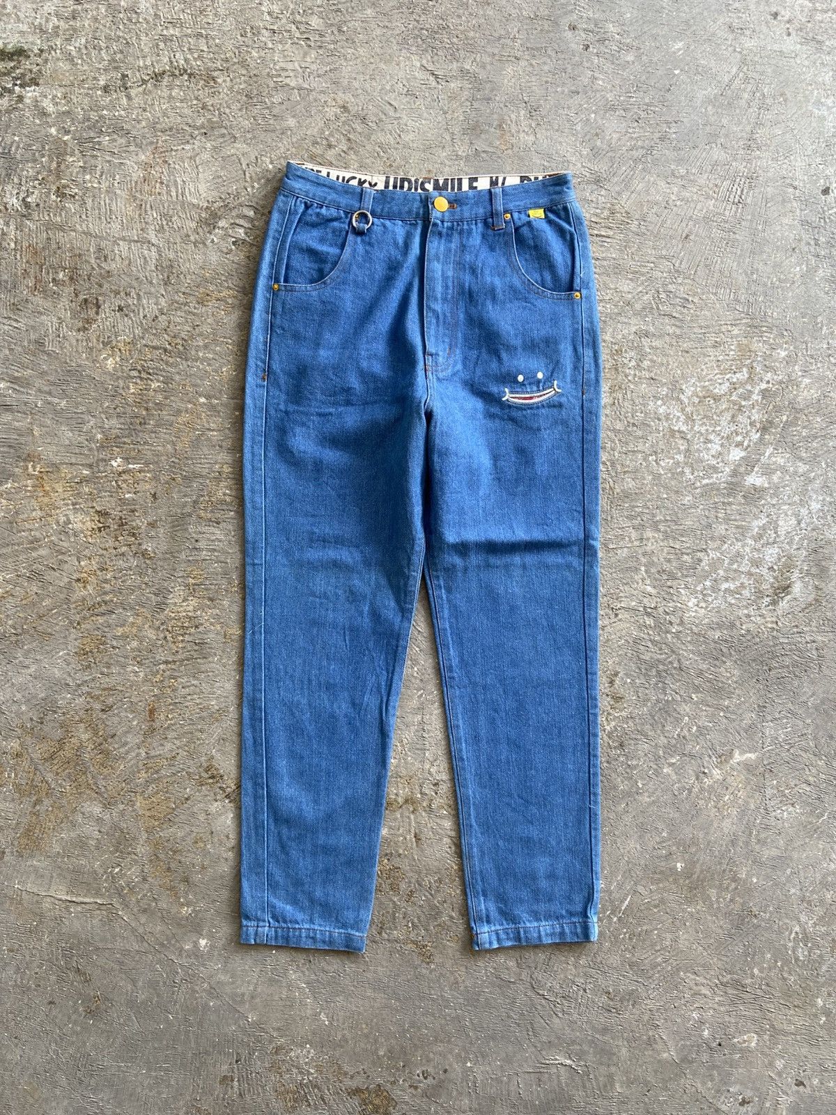 Japanese Brand 2000s Up Smile RHP - Japan Denim Cell Pocket Pants Size 31" - 1 Thumbnail