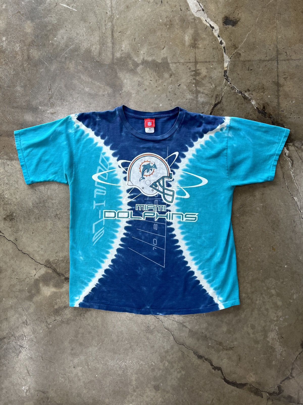 NFL × Vintage Vintage Miami Dolphins NFL Tie Dyed Tee XL Size US XL / EU 56 / 4 - 2 Thumbnail