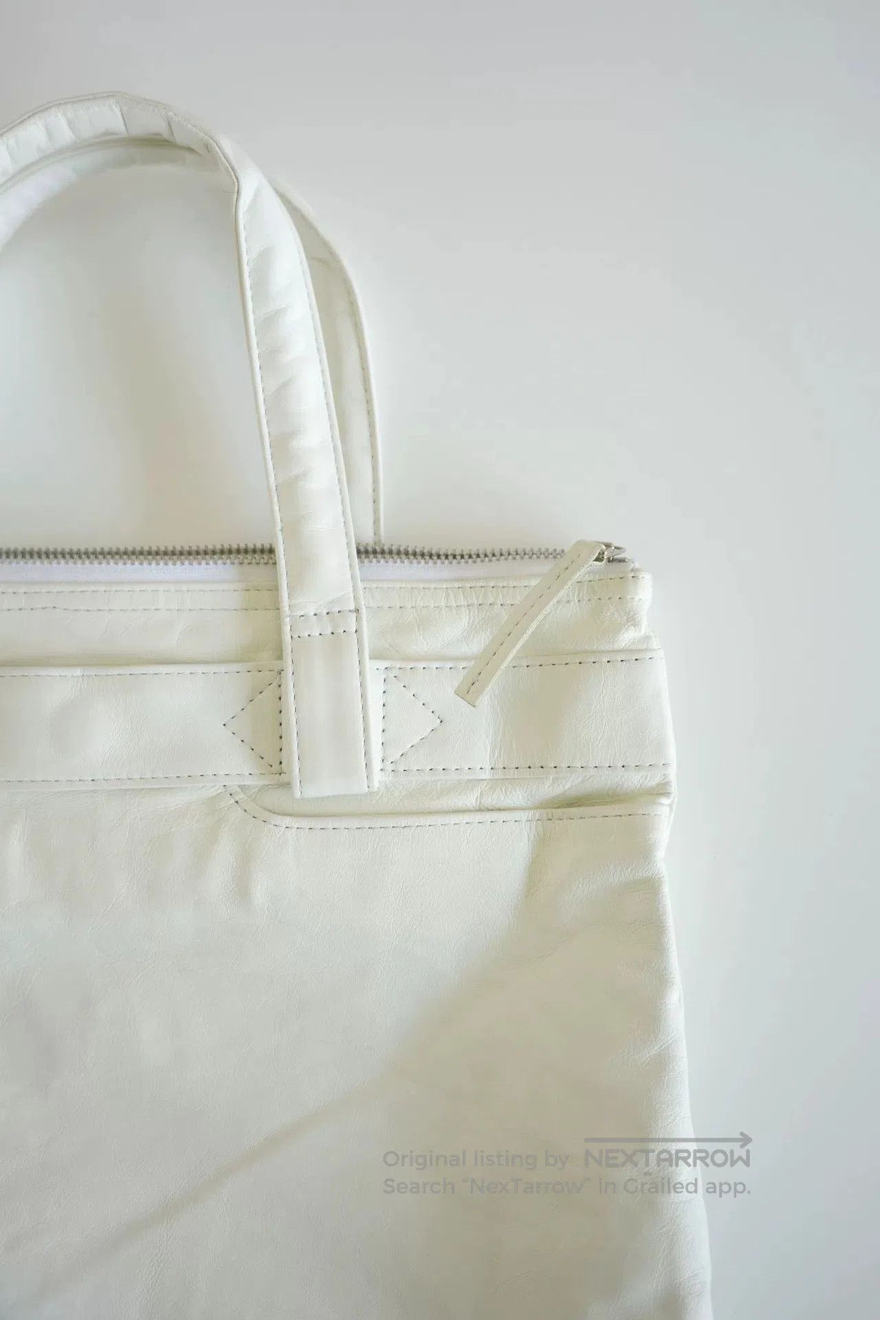 Y's for Men Yohji Yamamoto White Leather Crossbody Bag. Size ONE SIZE - 3 Thumbnail