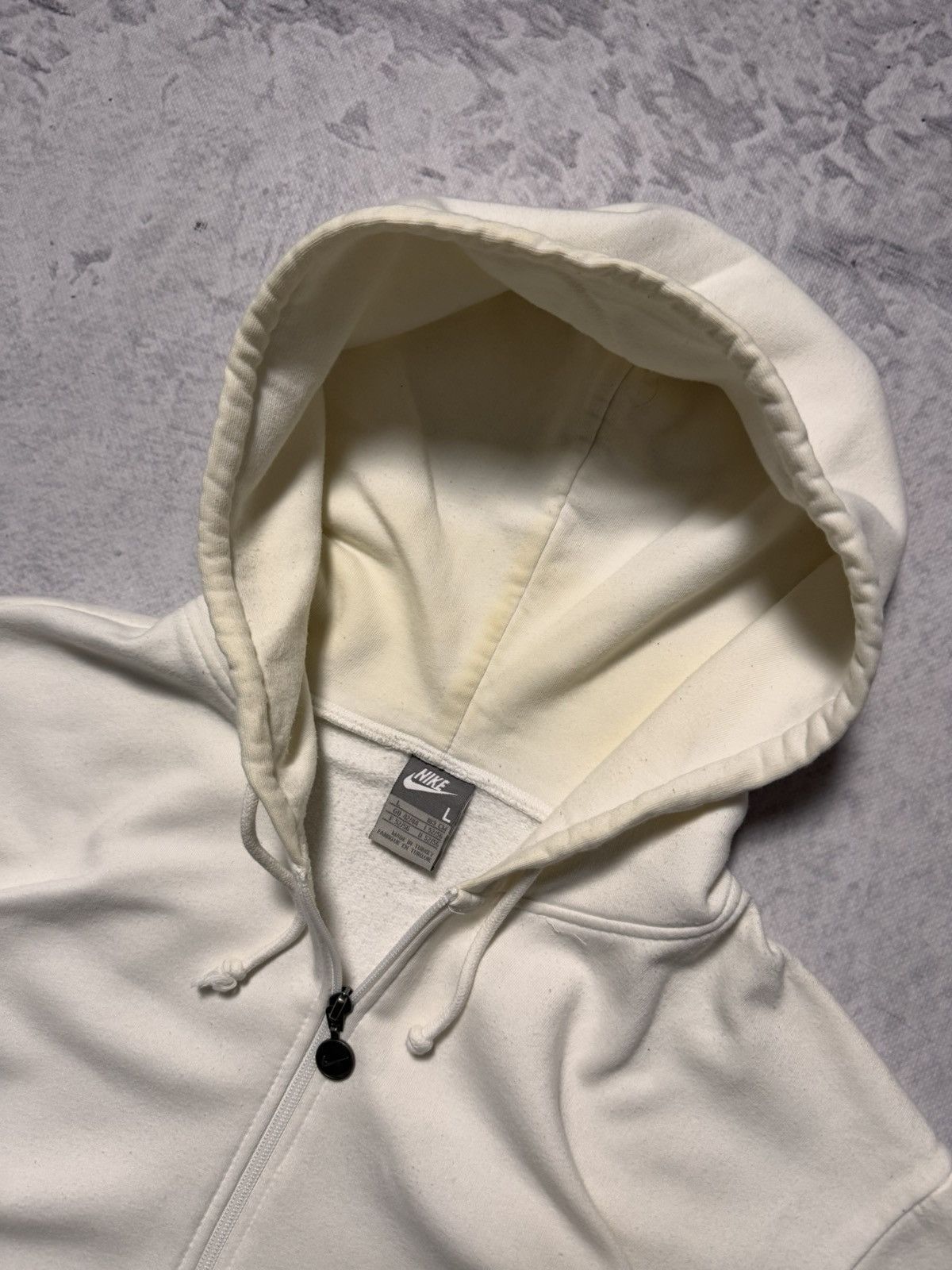 Nike × Vintage 00s Nike Vintage Mini Swoosh Oversize Zip Hoodie Y2K Size US L / EU 52-54 / 3 - 6 Thumbnail