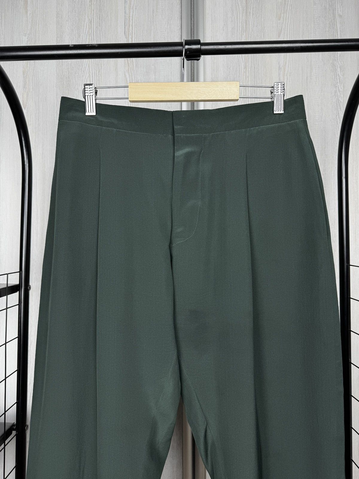 Marni Marni green 100% silk women’s pants size 40 Size 27" / US 4 / IT 40 - 3 Thumbnail