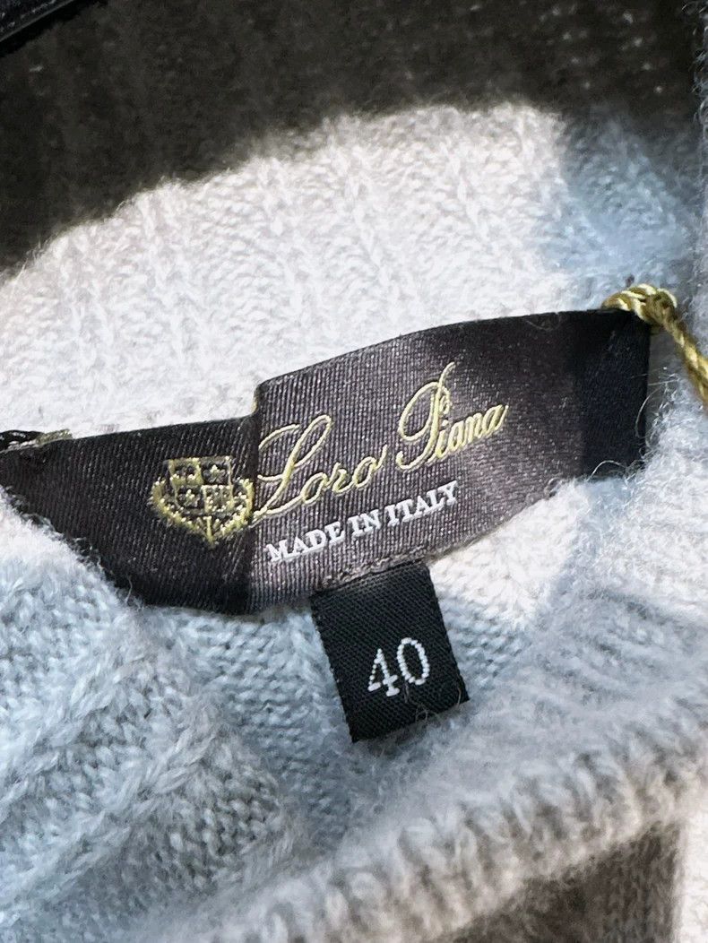 Loro Piana LORO PIANA Gray long-sleeved cashmere sweater Size XS / US 0-2 / IT 36-38 - 3 Thumbnail