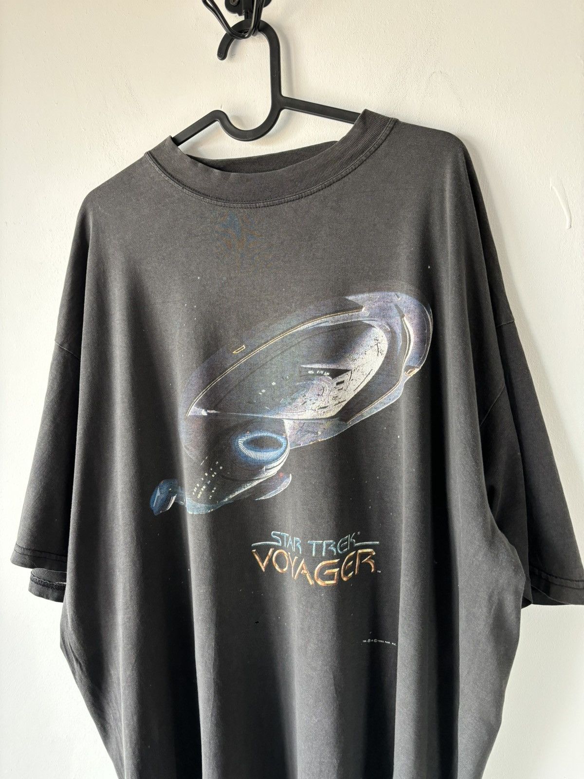 Star Wars Faded Star Trek Voyager 1995 Official Tee Size US XL / EU 56 / 4 - 2 Thumbnail