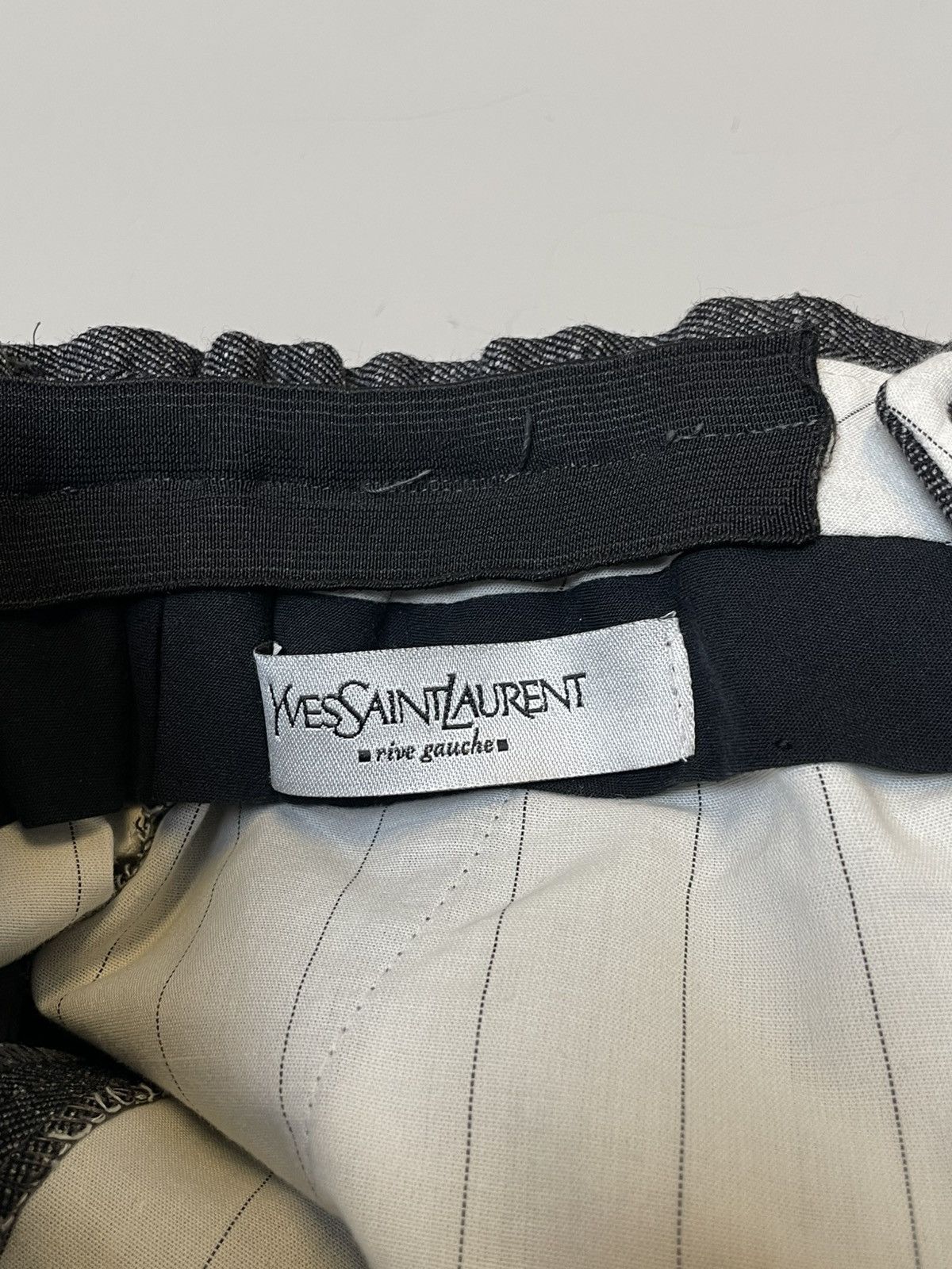 Yves Saint Laurent YSL Rive Gauche by Tom Ford Belted Wide Leg Pants Size US 30 / EU 46 - 6 Thumbnail