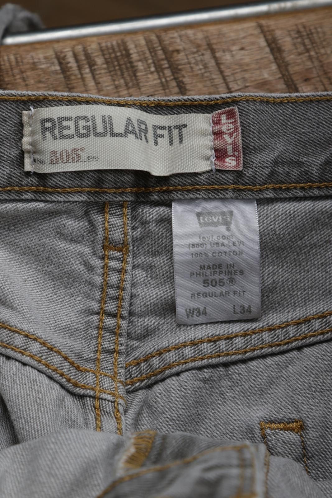 Levi's 00's Levi's 505 Stone Wash Regular Fit Jeans Size US 34 / EU 50 - 5 Thumbnail