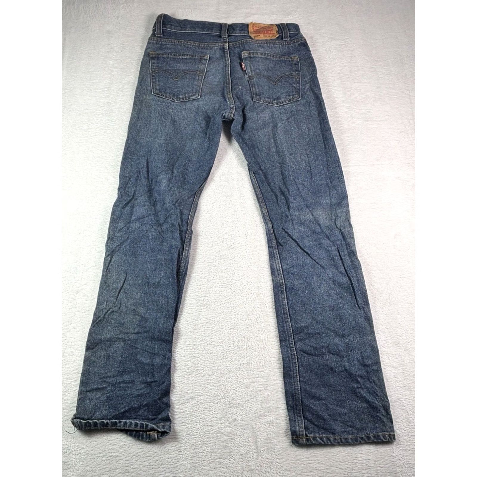 Levi's Levi's 514 Womens Slim Straight Jeans Cotton Denim Blue 14 Reg Zipper Slimming Mens? Size 36" / US 14 / IT 50 - 2 Thumbnail