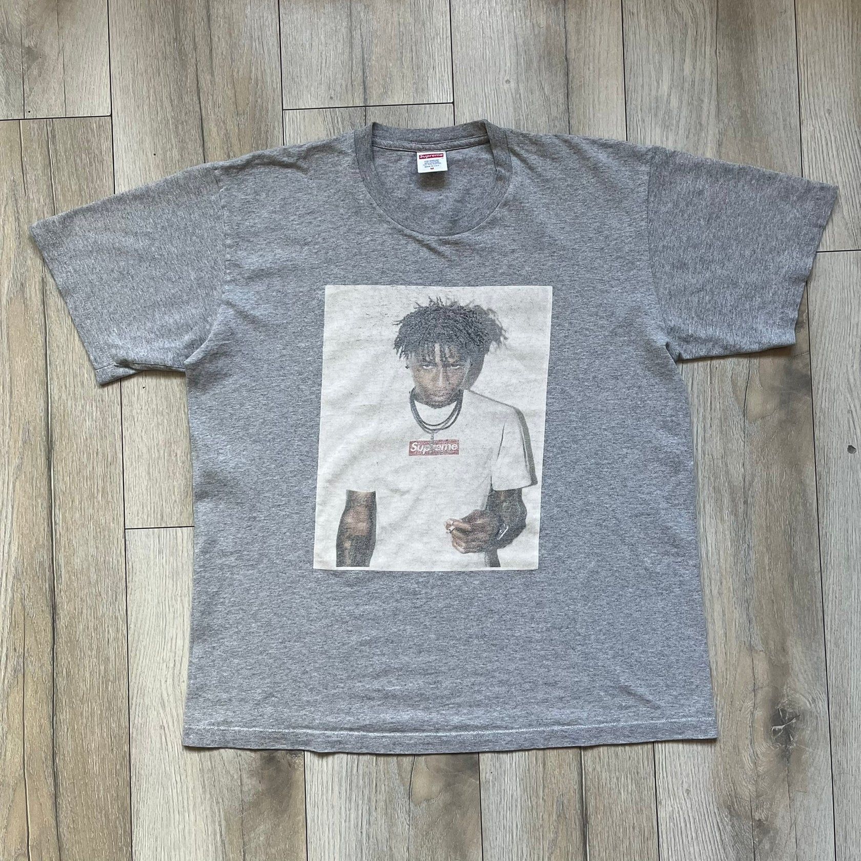 Supreme Supreme NBA Youngboy FW23 Gray Tee Size US M / EU 48-50 / 2 - 1 Thumbnail