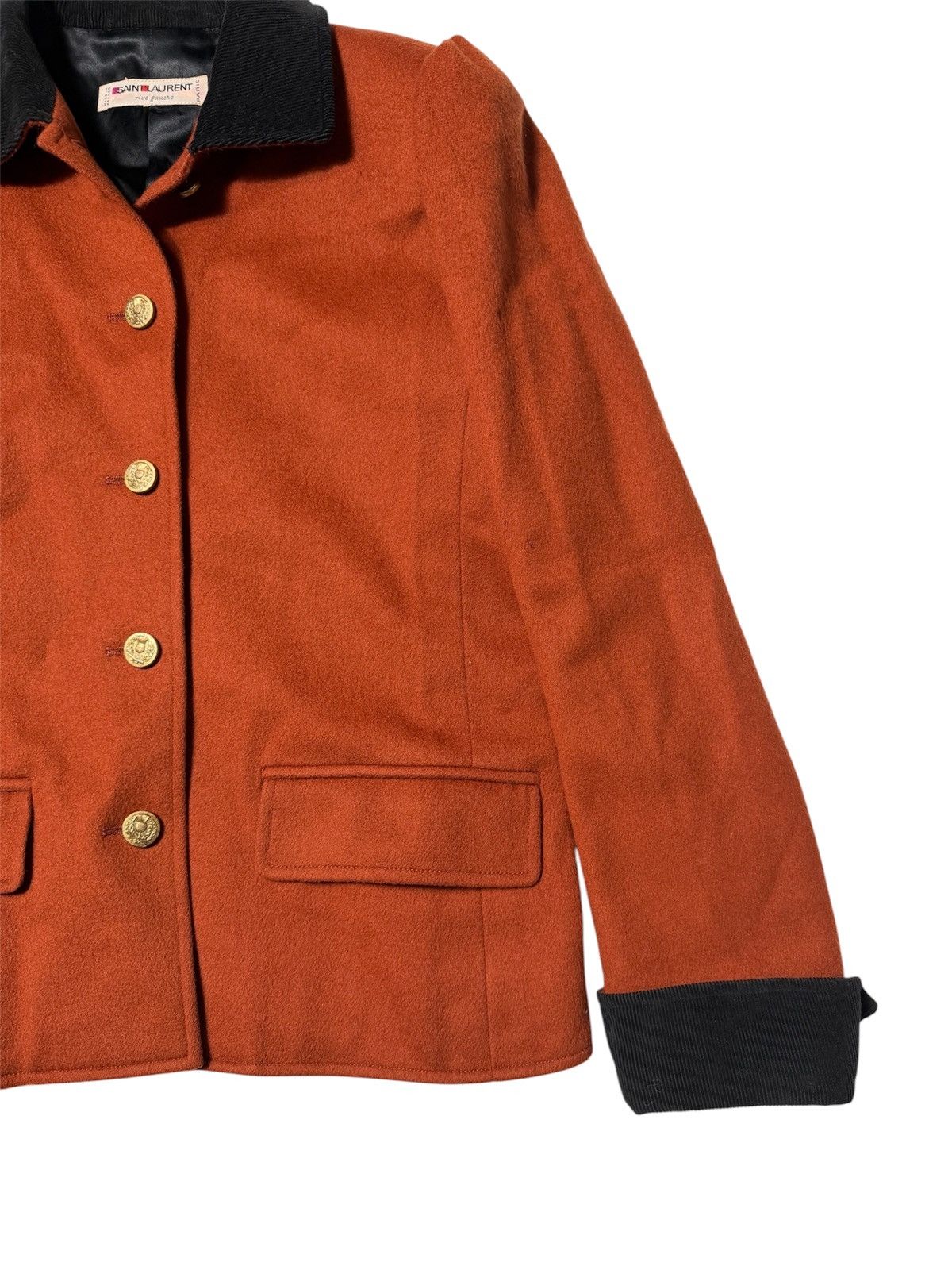 Saint Laurent Paris Vintage Saint Laurent Rive Gauche Wool Blazer Size M / US 6-8 / IT 42-44 - 6 Thumbnail