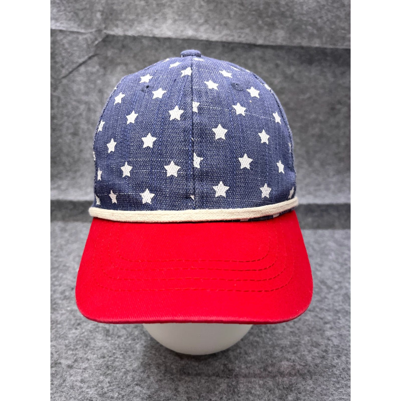 Vintage Target USA Flag 4th July Hat Cap Strap Back Adult One Size Red Blue Cotton Wool Blend Hat Unisex Adults Bucket Hat Mens Size ONE SIZE - 2 Thumbnail