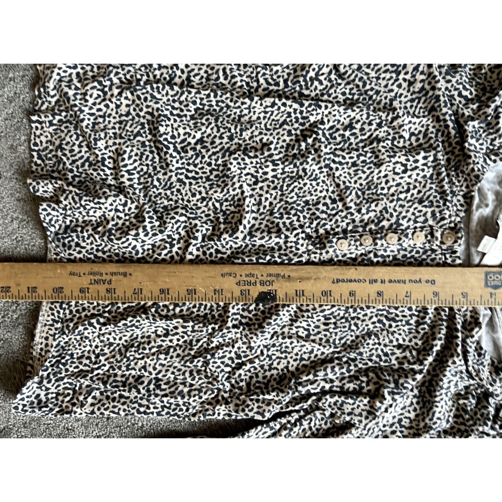 Loft LOFT Cheetah Print Pajama Set - Women's Size Small 3/4 Sleeve Henley Top & Shorts - Brown Animal Print Size S / US 4 / IT 40 - 5 Thumbnail