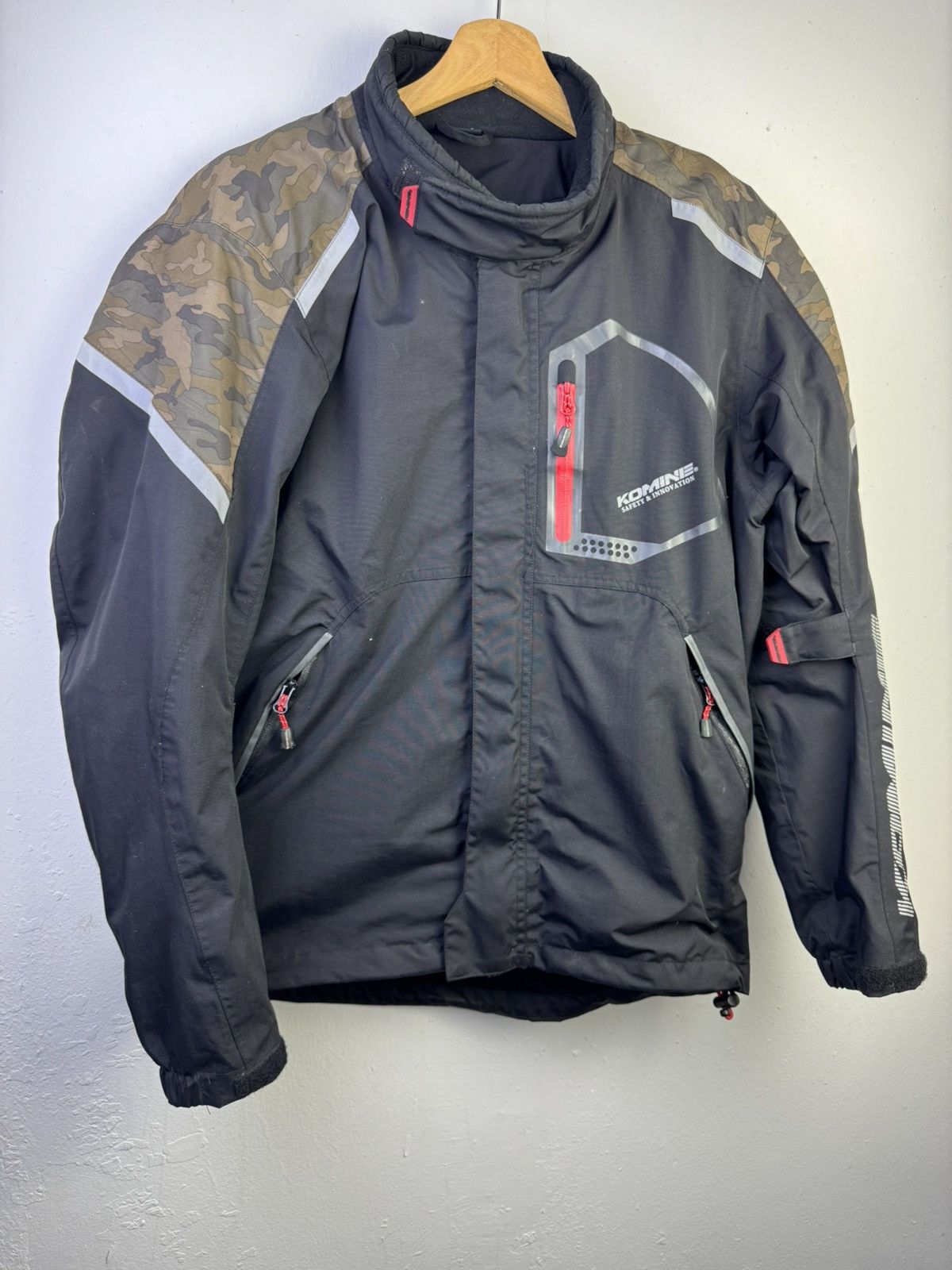 Japanese Brand Komine JK-586 Motorsport Jacket in black and camouflage Size US L / EU 52-54 / 3 - 2 Thumbnail