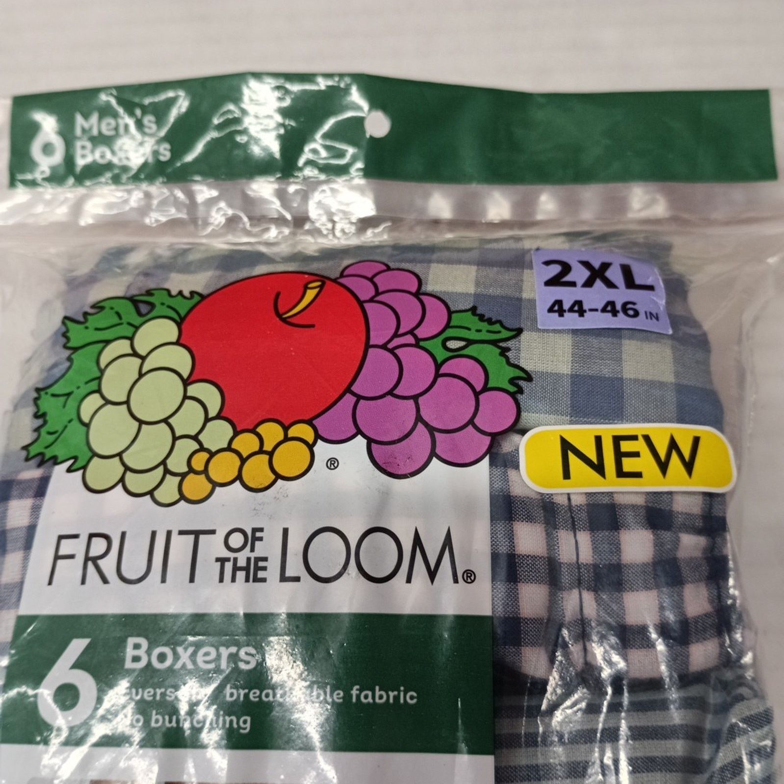 Fruit Of The Loom Fruit of the Loom Boxers No Bunching 6 Pack Men's 2XL 44-46" Size 44 - 2 Thumbnail