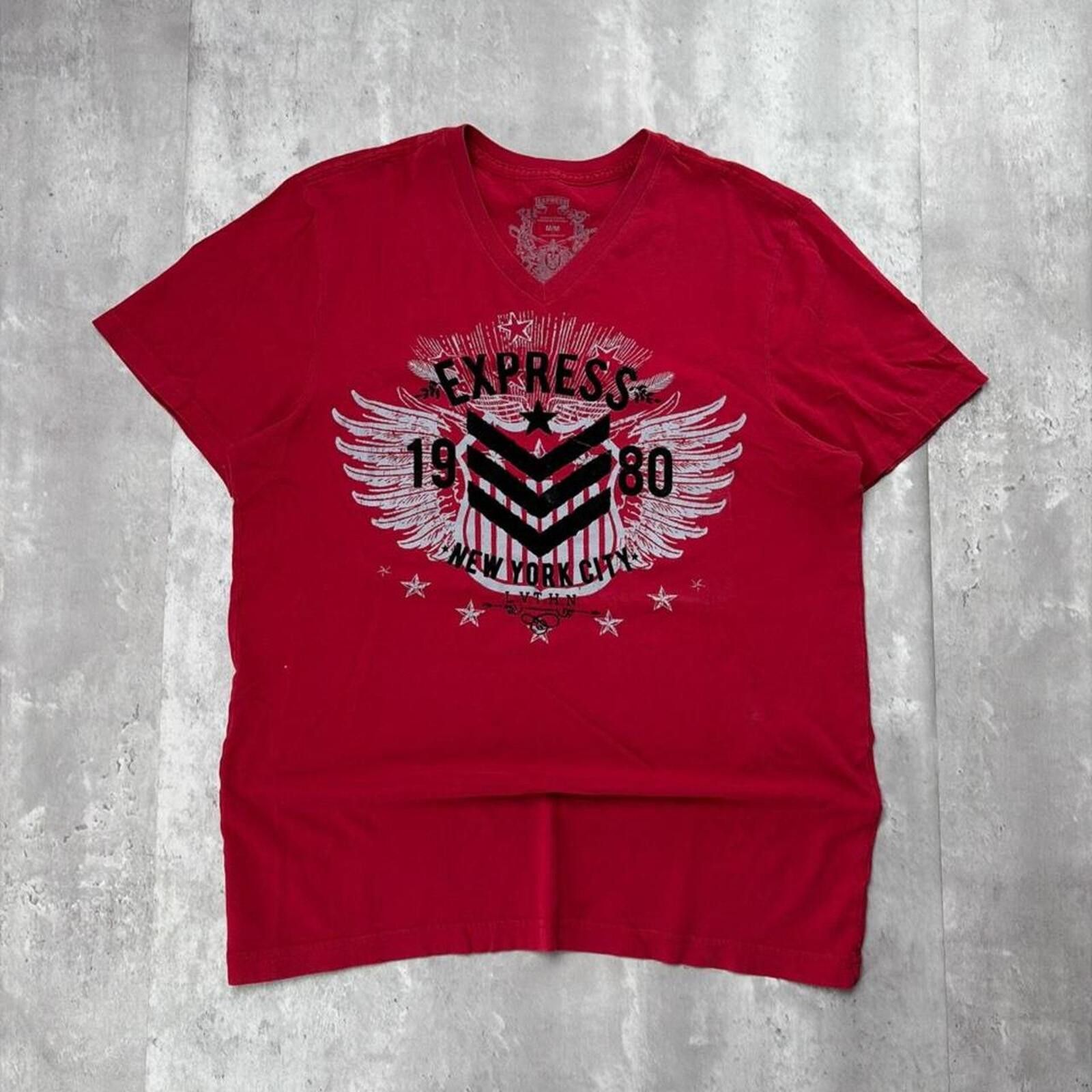 Express Y2K Red Express Grunge Gothic Skater T-Shirt Size US M / EU 48-50 / 2 - 1 Thumbnail