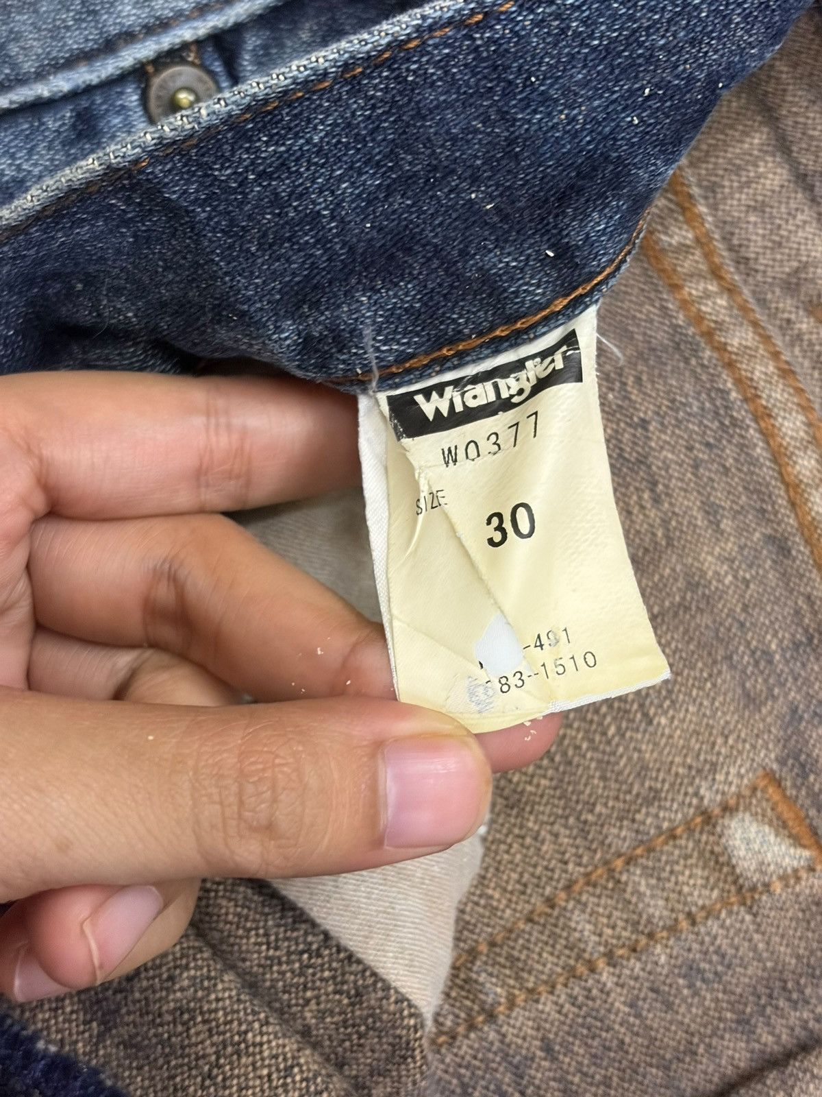 Wrangler Vintage Wrangler Rusty Wash Distress Flare Jeans Size US 30 / EU 46 - 5 Thumbnail