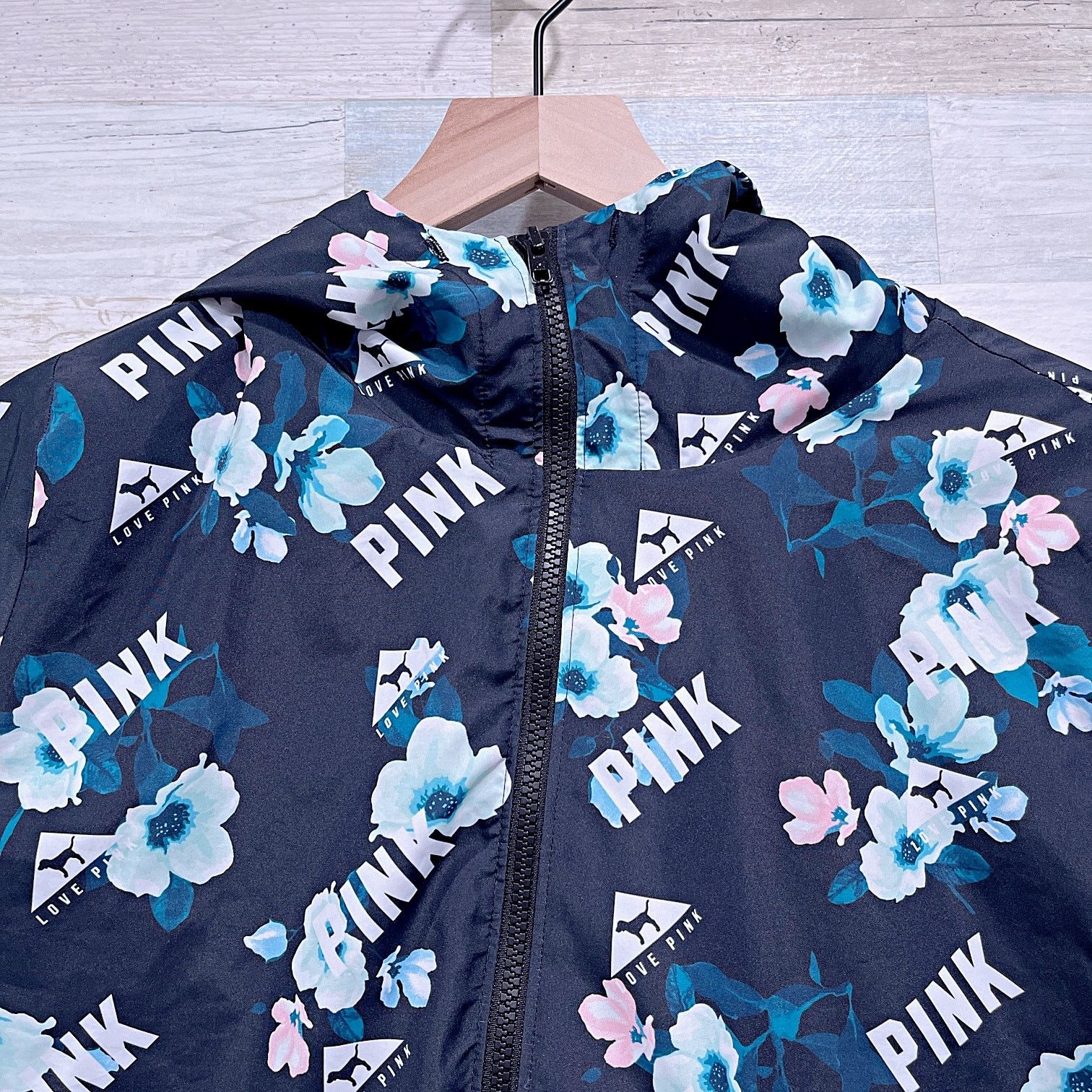 Pink × Victoria's Secret PINK Victorias Secret Floral Windbreaker Jacket Womens XS Size XS / US 0-2 / IT 36-38 - 2 Thumbnail
