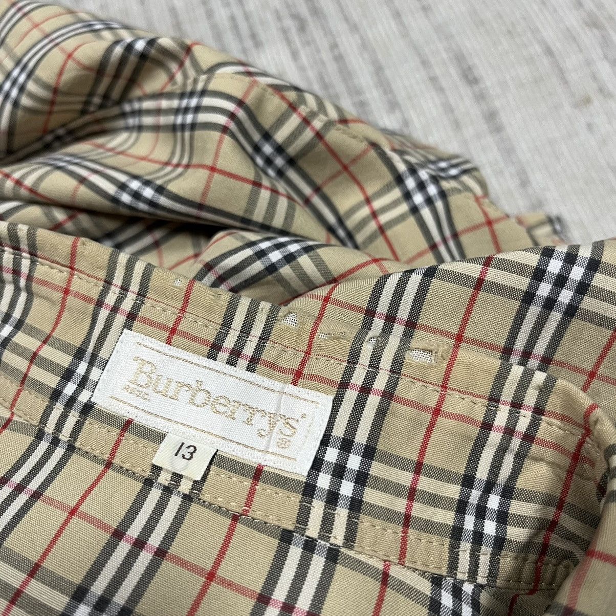 Burberry × Vintage Vintage Burberrys Nova Check button up shirt Size M / US 6-8 / IT 42-44 - 14 Thumbnail