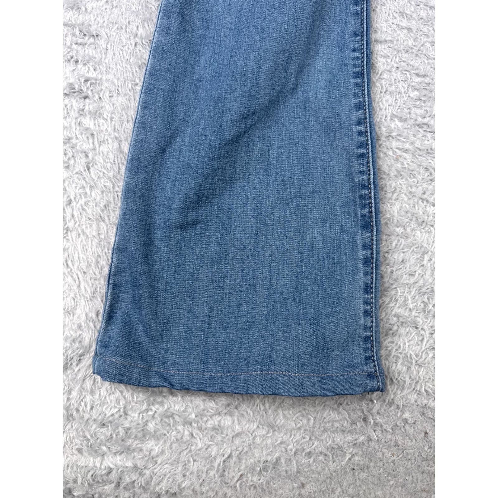 Fashion Nova Fashion Nova Jeans Womens 5 28x31 Blue Denim Flared Distressed Cotton Size 28" / US 6 / IT 42 - 6 Thumbnail