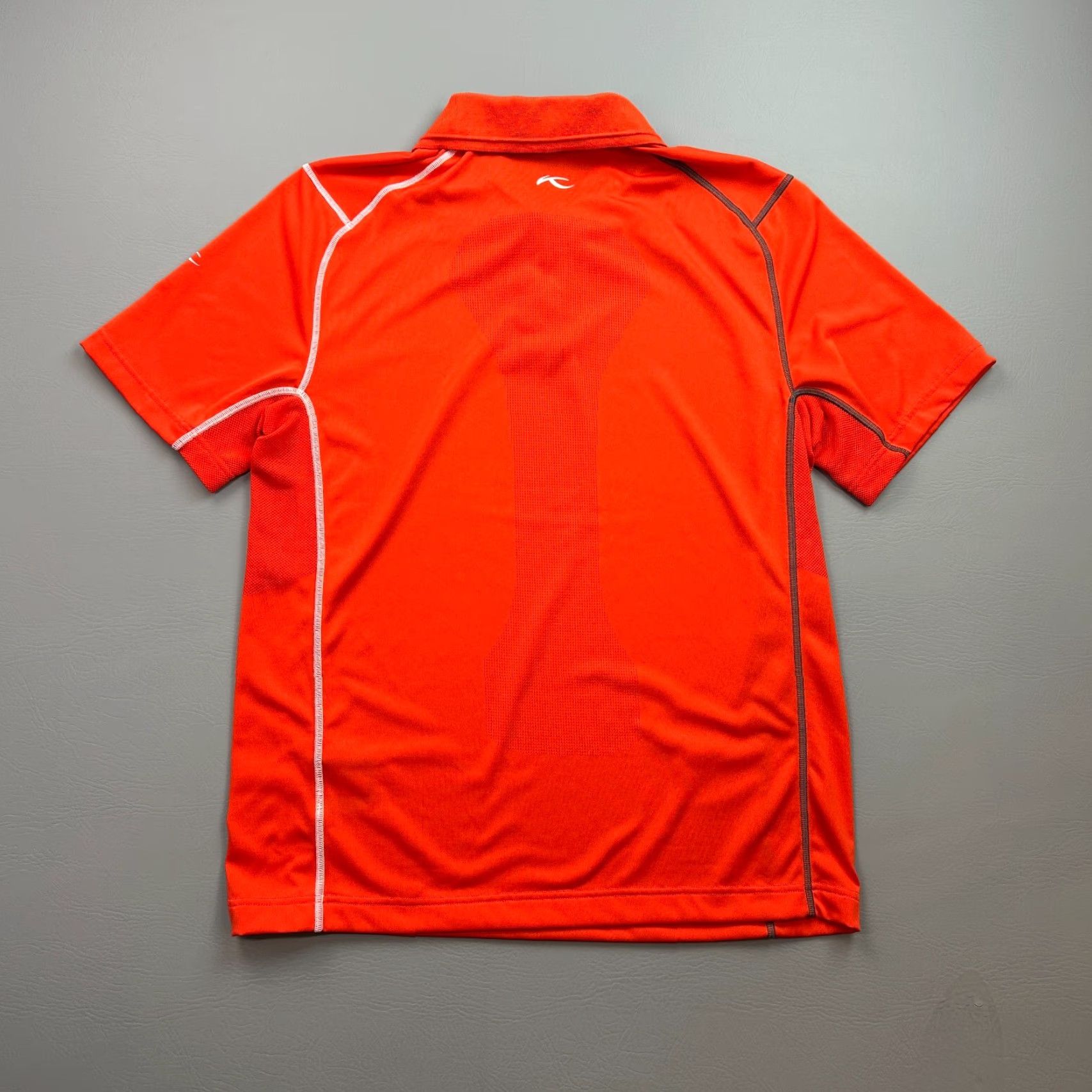 KJUS KJUS Polo Shirt Mens L Orange Lightweight Performance Logo Casual Golf Size US L / EU 52-54 / 3 - 7 Thumbnail