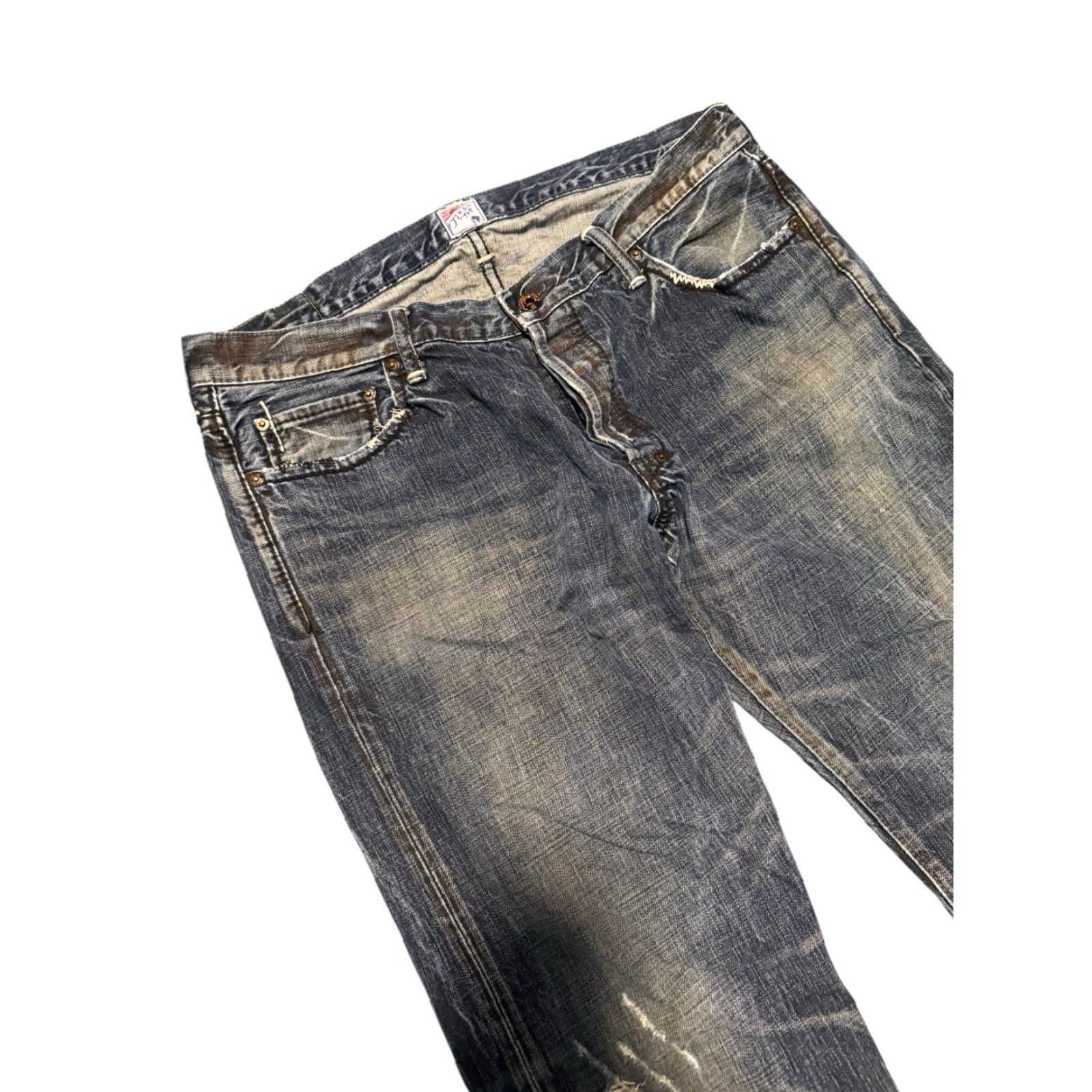 Prps PRPS Purple Tag Denim Jeans Made in Japan Size 36x33 Men’s Regular Straight 5-Pocket Design Jeans Blue Cotton Denim Men’s Rare 🔥 Size US 36 / EU 52 - 3 Thumbnail
