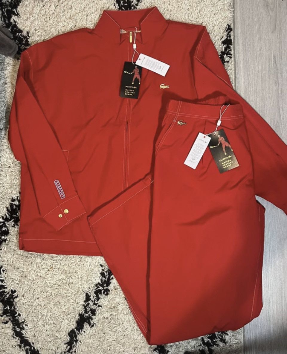Lacoste LACOSTE X MAISON CHÂTEAU ROUGE TRACKSUIT (Size 5) 33/34 Size US 34 / EU 50 - 1 Thumbnail