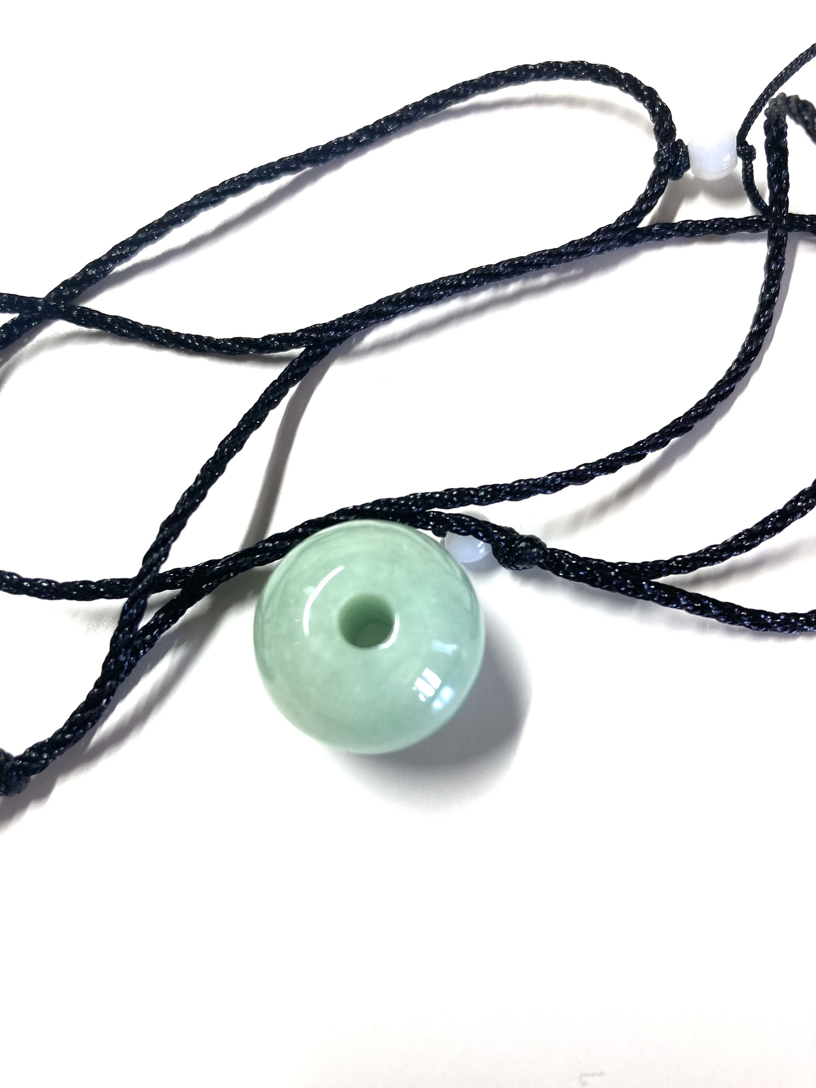 Other 60008 Certified Jadeite jade Circle Green 17mm Bead Pendant Size ONE SIZE - 8 Thumbnail