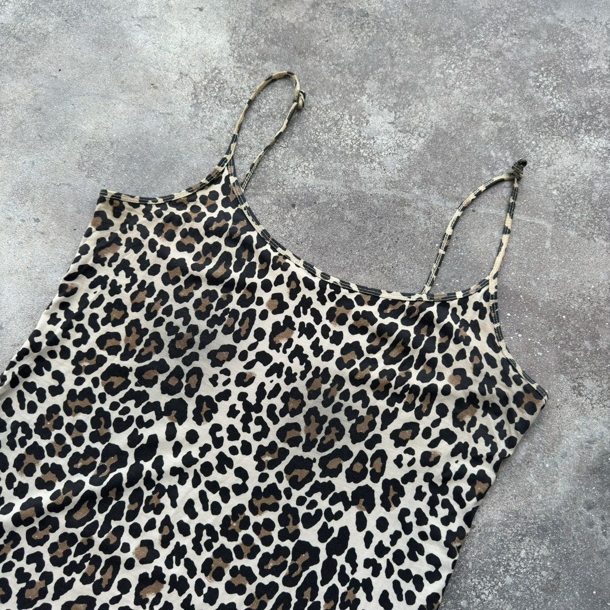 20471120 × Hysteric Glamour × Japanese Brand Y2K Sexy Leopard Vintage Tank Top Size XL / US 12-14 / IT 48-50 - 2 Thumbnail