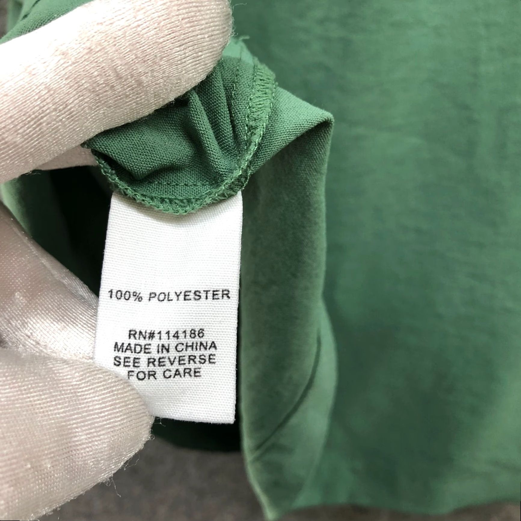 Vintage Adyson Parker Blouse Shirt Womens M Sage Green Crewneck Short Sleeve Chiffon Polyester Size M / US 6-8 / IT 42-44 - 8 Thumbnail