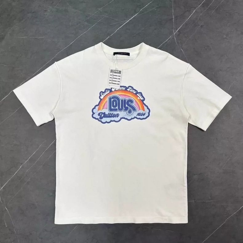 Louis Vuitton louis vuitton rainbow logo t-shirt-dmc Size US M / EU 48-50 / 2 - 1 Thumbnail