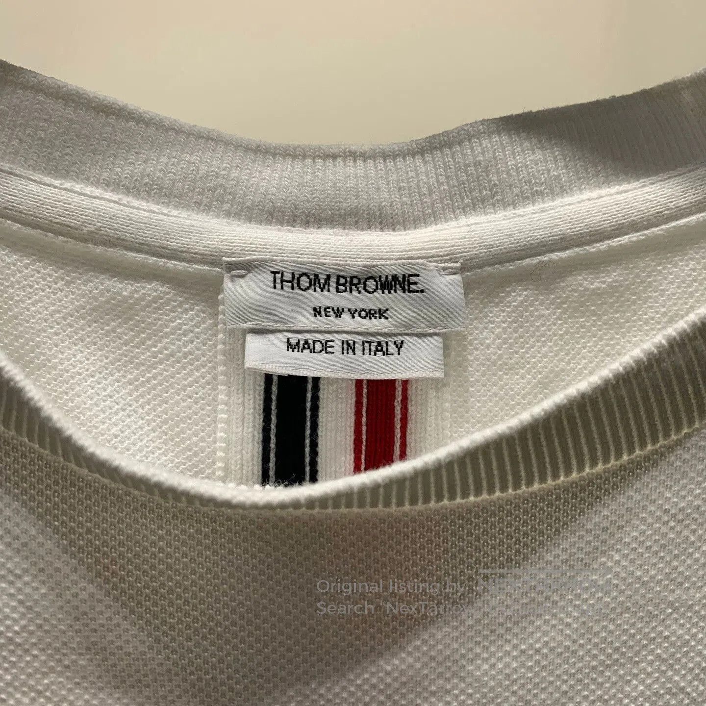 Thom Browne THOM BROWNE Classic Stripe Short Sleeve T-shirt. Size US M / EU 48-50 / 2 - 3 Thumbnail