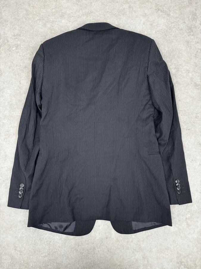 Emporio Armani SS2005 Emporio Armani Striped Navy Classy Blazer Size 42R - 4 Thumbnail