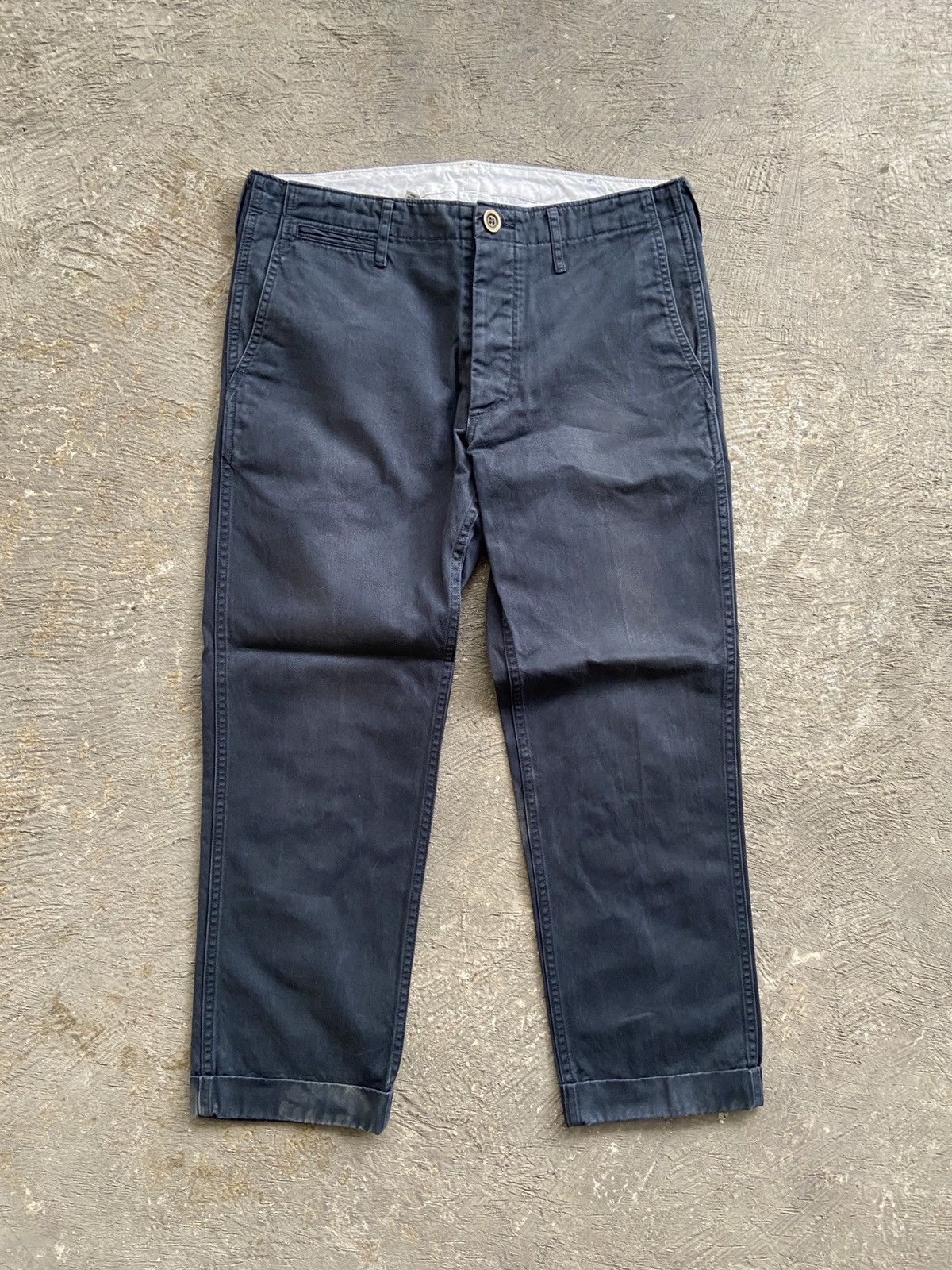 SS12 Visvim - Chinos Pants Size 2 Navy Made in Japan