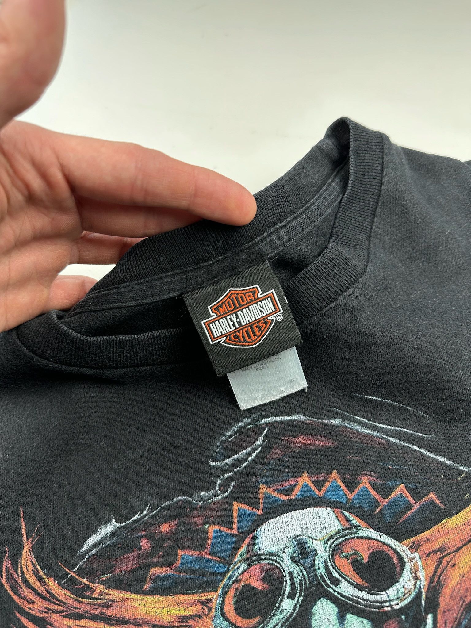 Harley Davidson VINTAGE Harley Davidson Clown T-Shirt Size US L / EU 52-54 / 3 - 9 Thumbnail