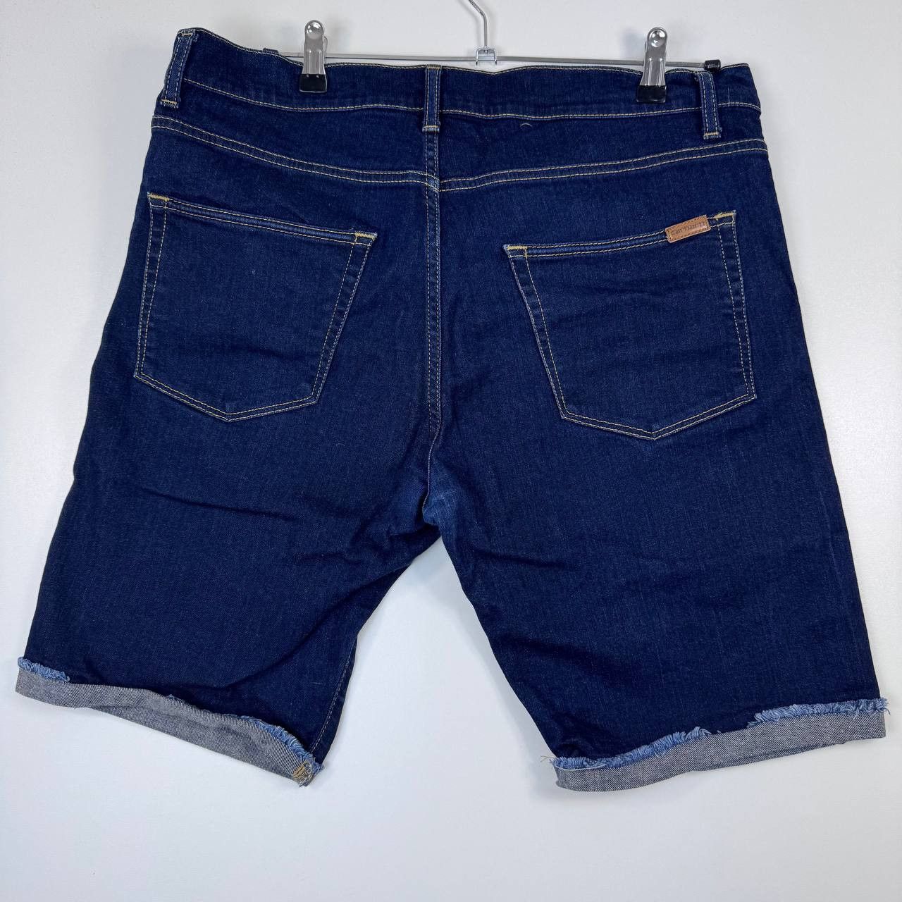 Carhartt Carhartt Denim Shorts Mens Blue Workwear Carpenter Jean Sz L Size US 30 / EU 46 - 6 Thumbnail