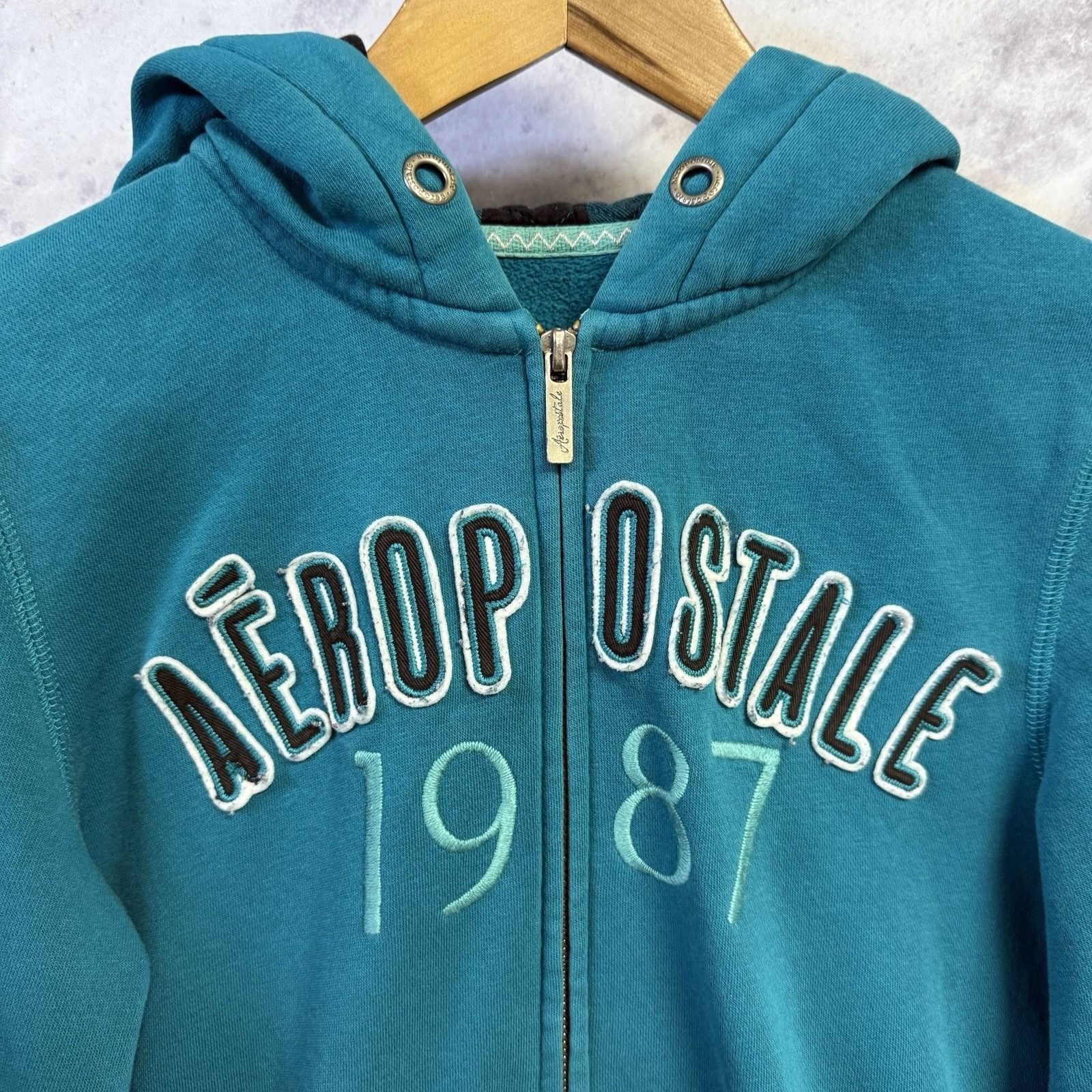 Aeropostale Aeropostale Hoodie Sweatshirt Womens Medium 18x23 Fill Zip Y Size M / US 6-8 / IT 42-44 - 1 Thumbnail